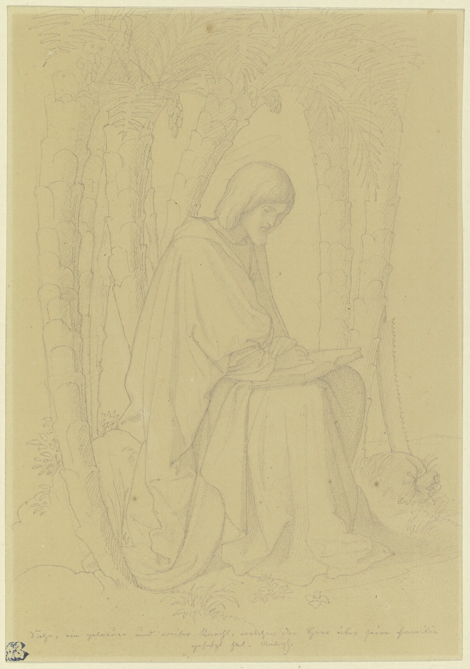 Simon The Zealot 2 Wall Art by Eduard von Steinle - Canvas Print