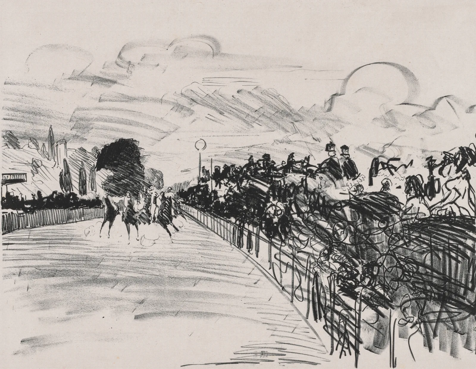 The Races 2 Wall Art by Édouard Manet - Canvas Print