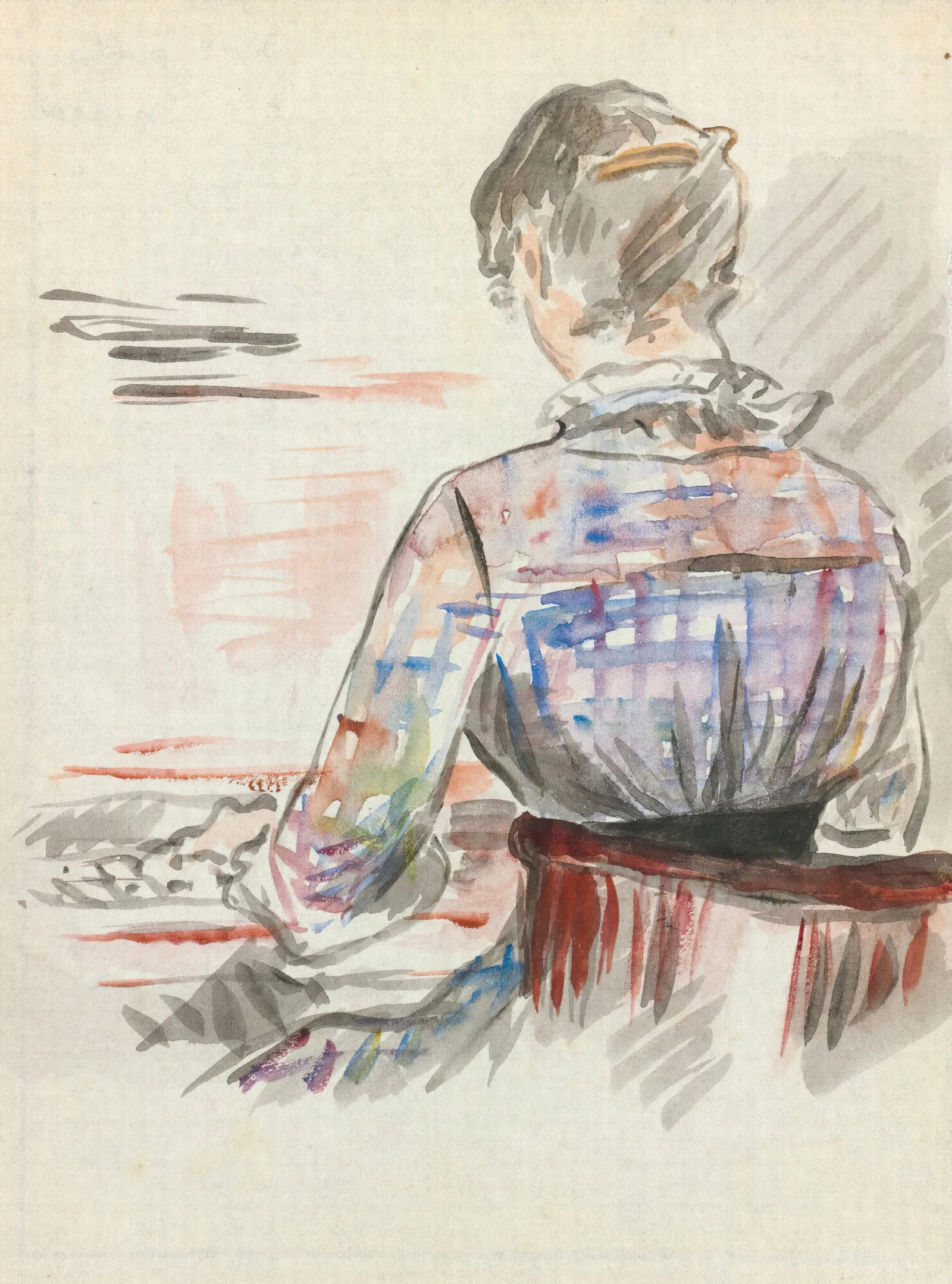 Femme Au Piano Wall Art by Édouard Manet - Canvas Print