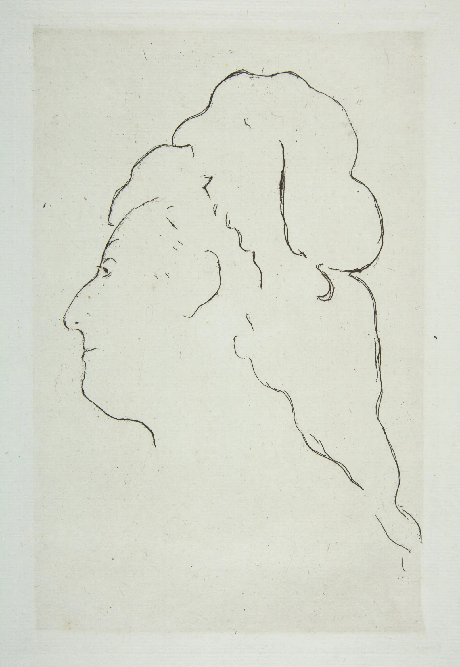 Profile Of Eva Gonzales Turned To The Left Wall Art by Édouard Manet - Canvas Print