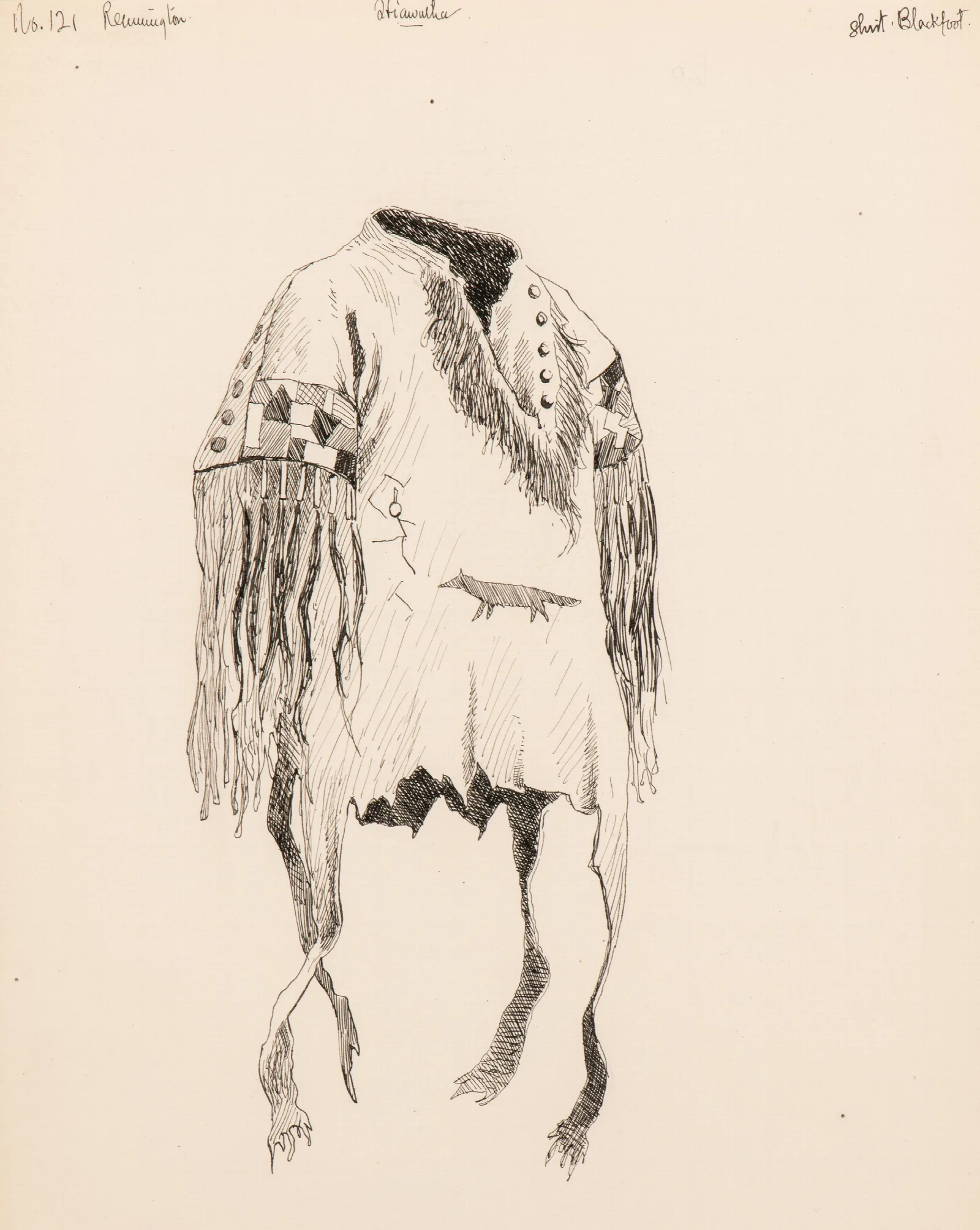 Illustration For The Song Of Hiawatha 2 Wall Art by Frederic Remington - Canvas Print