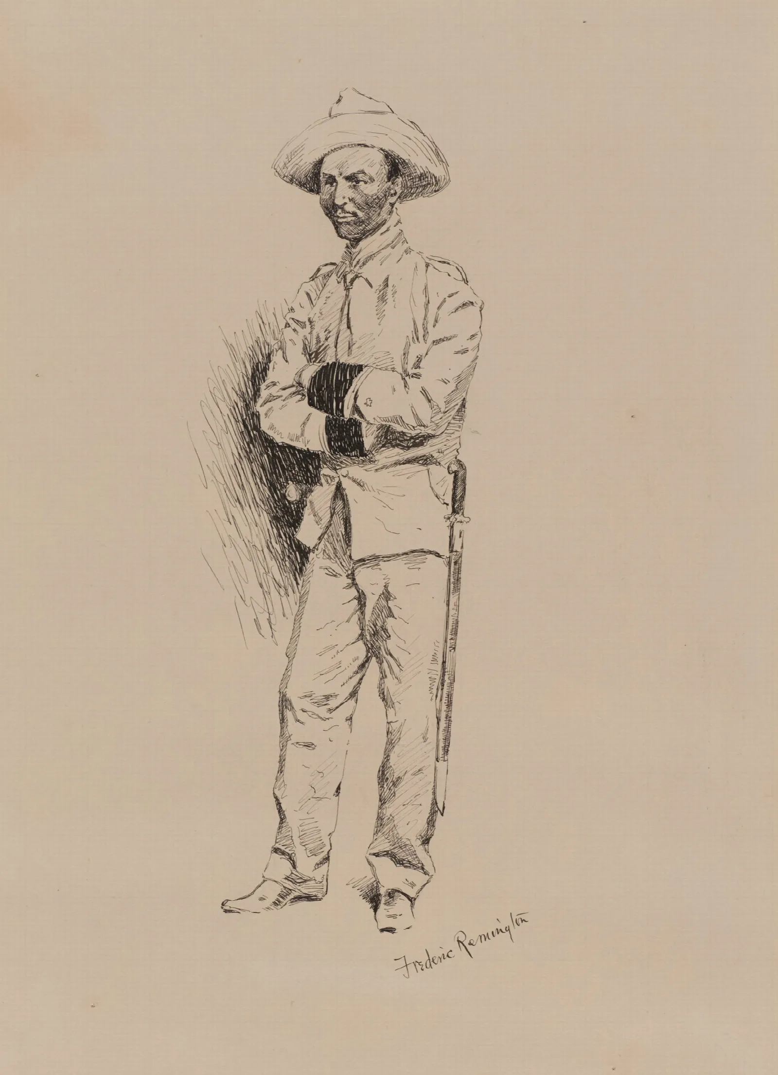 Young Spanish Officer Wall Art by Frederic Remington - Canvas Print