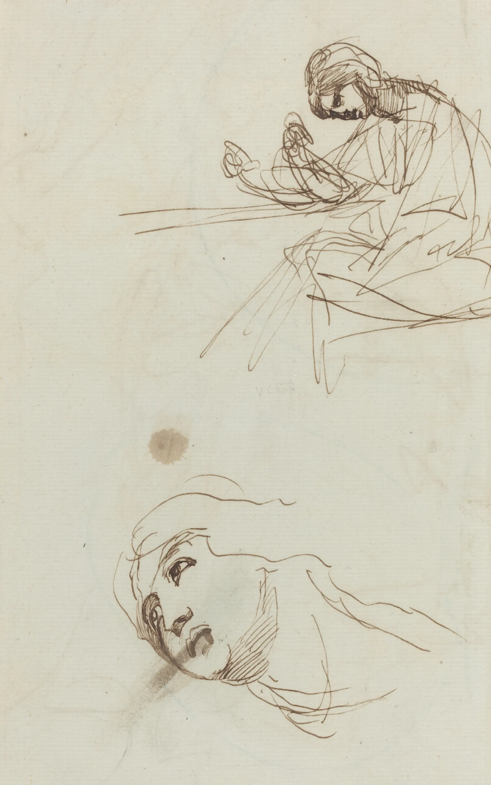 Figure Studies Verso 3 Wall Art by George Romney - Canvas Print