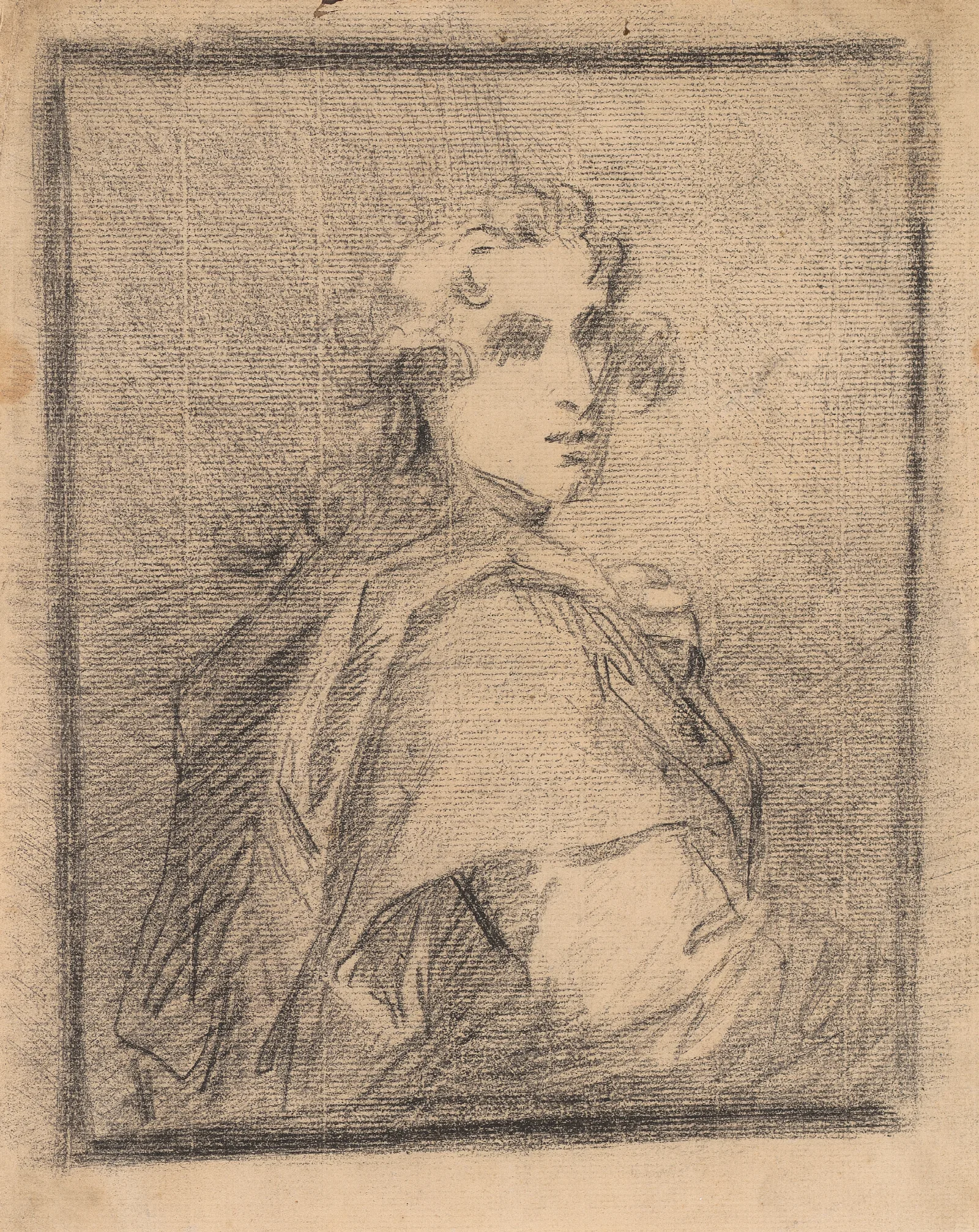 Young Man Seated In Robes Wall Art by Sir Joshua Reynolds - Canvas Print