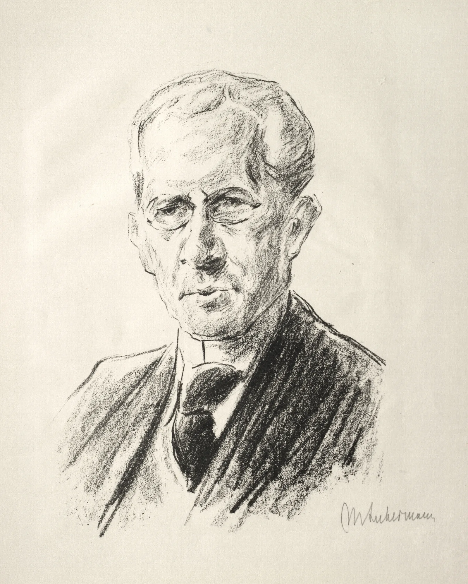 Arno Holz Mappe Wall Art by Max Liebermann - Canvas Print