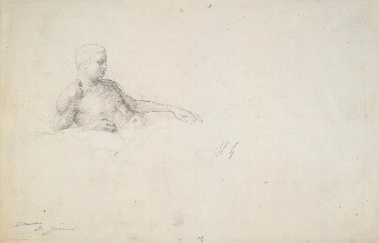 Study For King Candaules 2 Wall Art by Jean-Léon Gérôme - Canvas Print