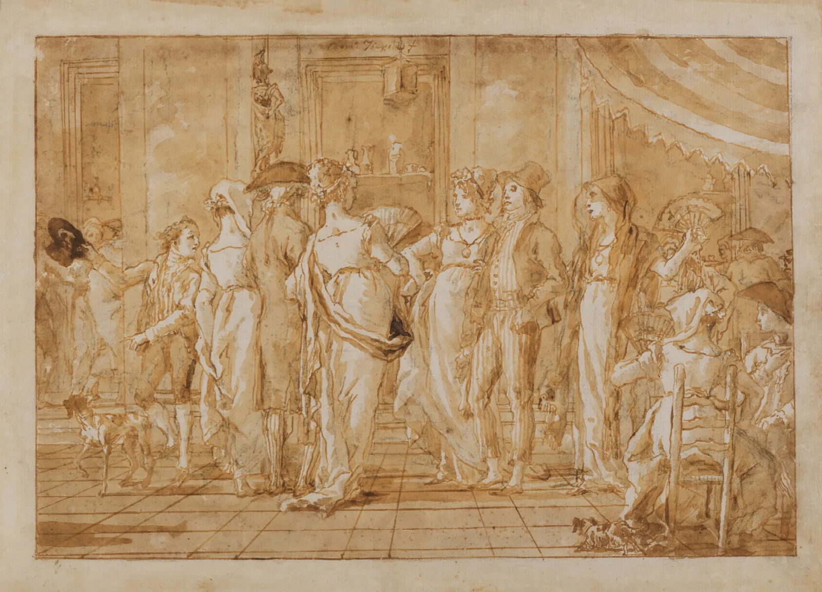 In Piazza Wall Art by Giovanni Domenico Tiepolo - Canvas Print