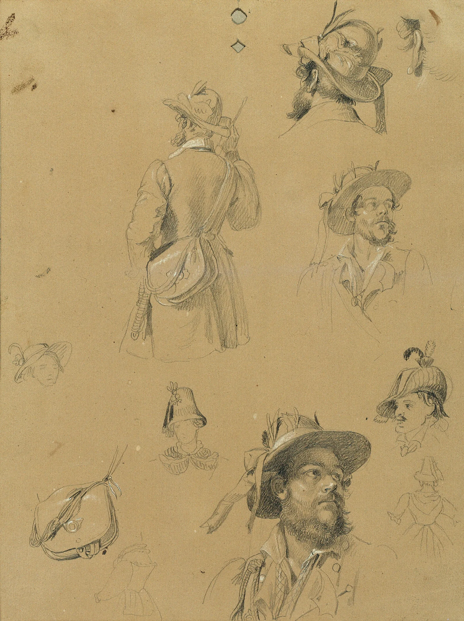 Skizze Zur Szene Aus Dem Tiroler Freiheitskampf Wall Art by Johann Peter Krafft - Canvas Print
