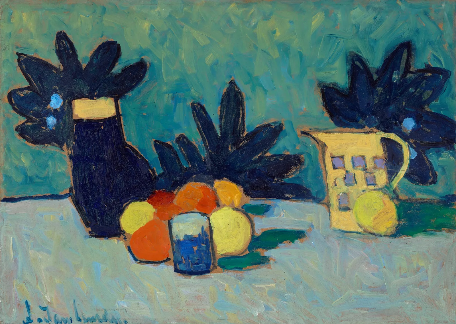 Still Life With Fruit 2 Wall Art by Alexej von Jawlensky - Canvas Print
