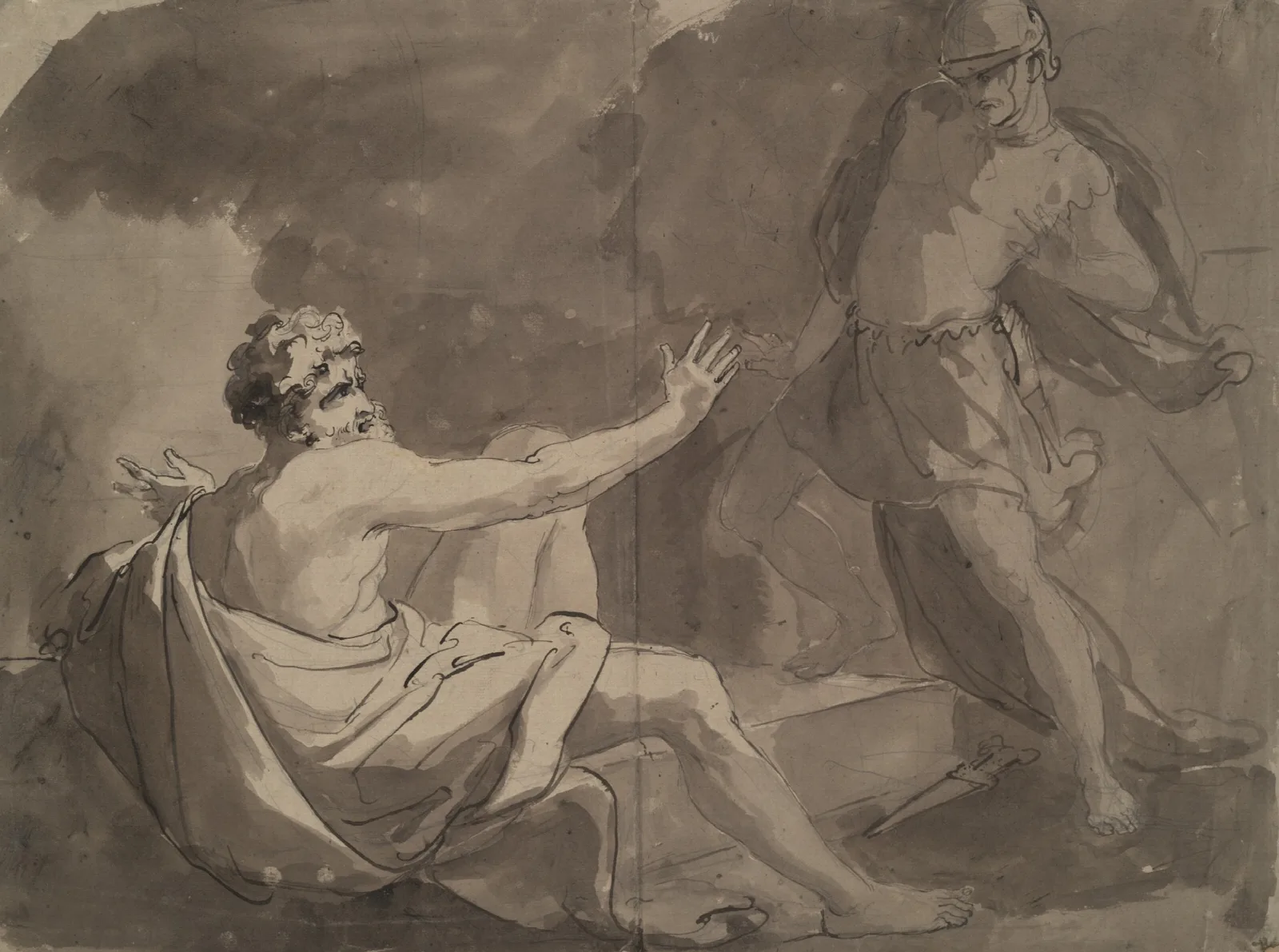 Classical Scene Wall Art by Benjamin West - Canvas Print
