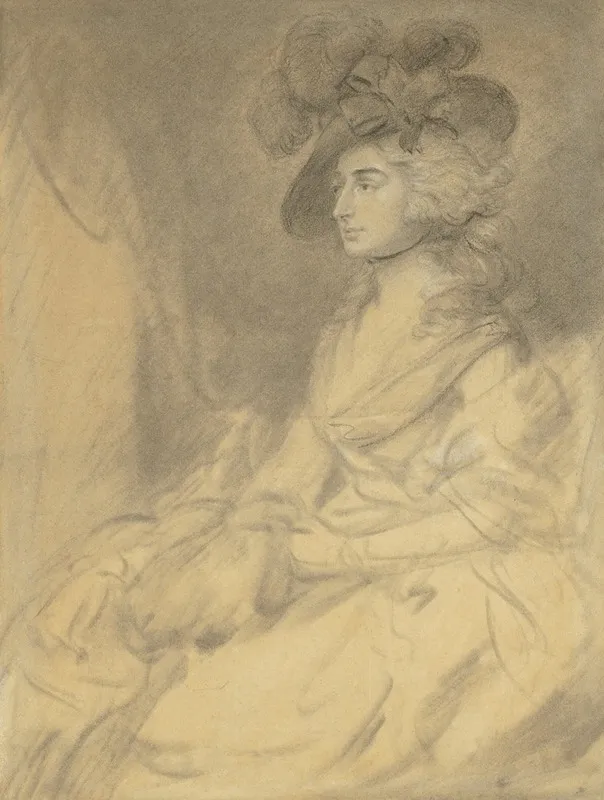 Mrs Sarah Siddons Wall Art by Thomas Gainsborough - Canvas Print