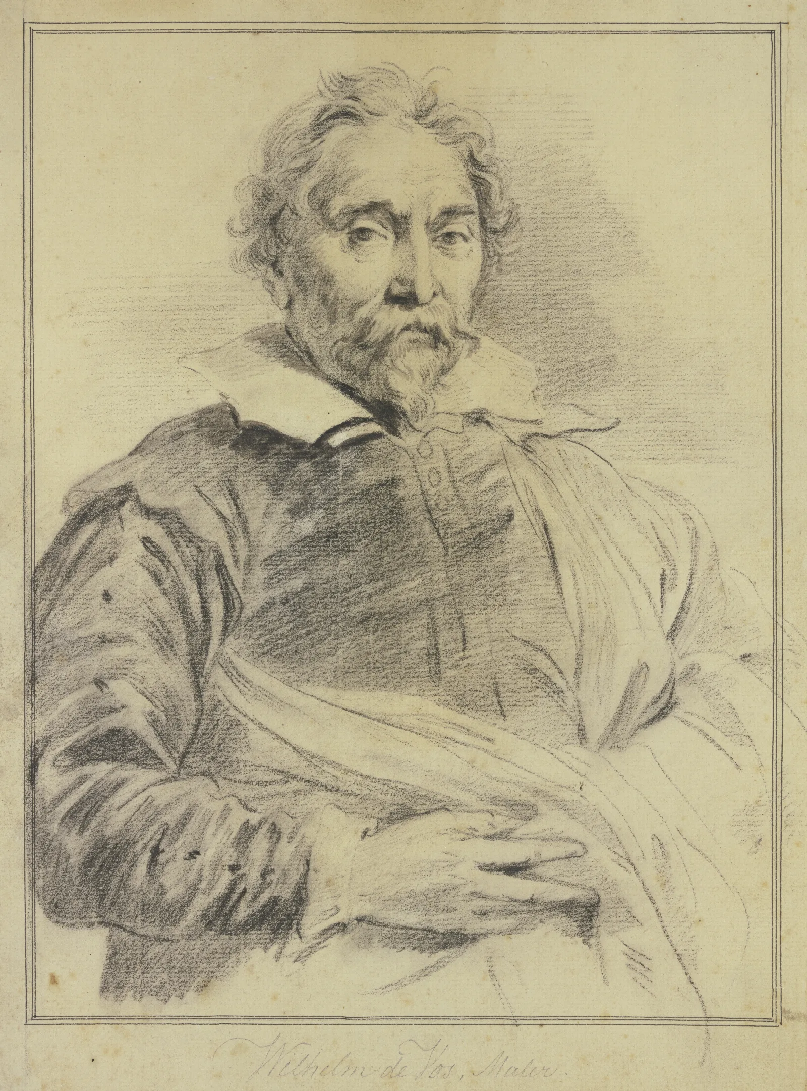 Portrait Of Wilhelm De Vos Wall Art by Anthony van Dyck - Canvas Print