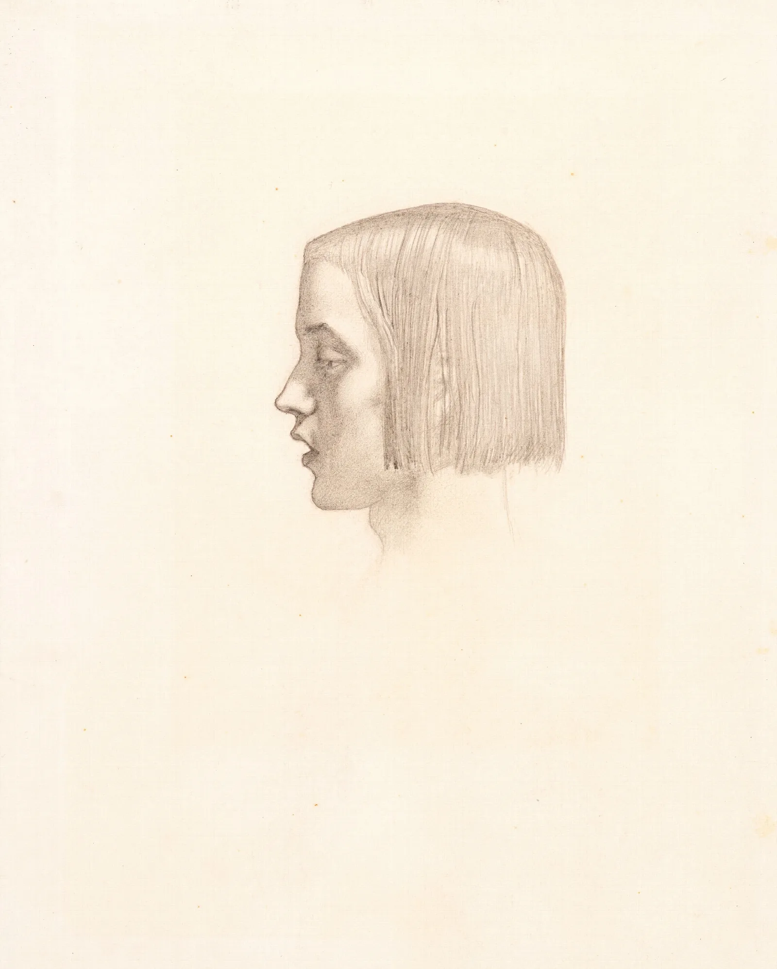 Isabella Head Study Of The Youth Wall Art by Sir John Everett Millais - Canvas Print