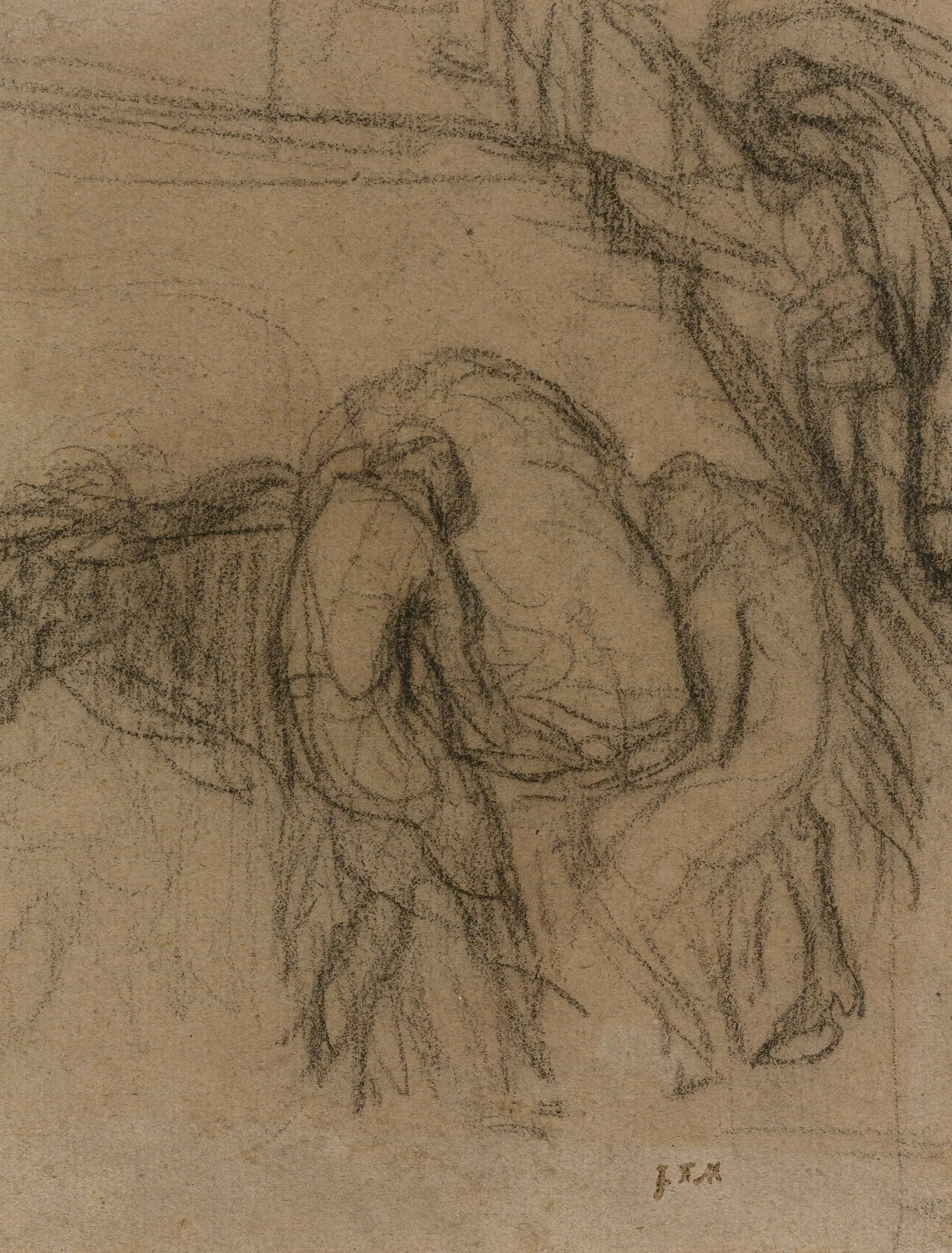 Peasants Unloading Sacks From A Horse Wall Art by Jean-François Millet - Canvas Print