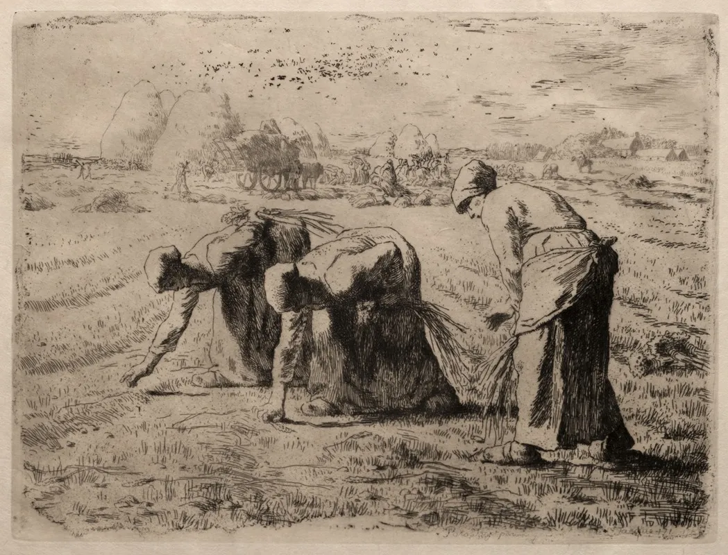 The Gleaners 7 Wall Art by Jean-François Millet - Canvas Print