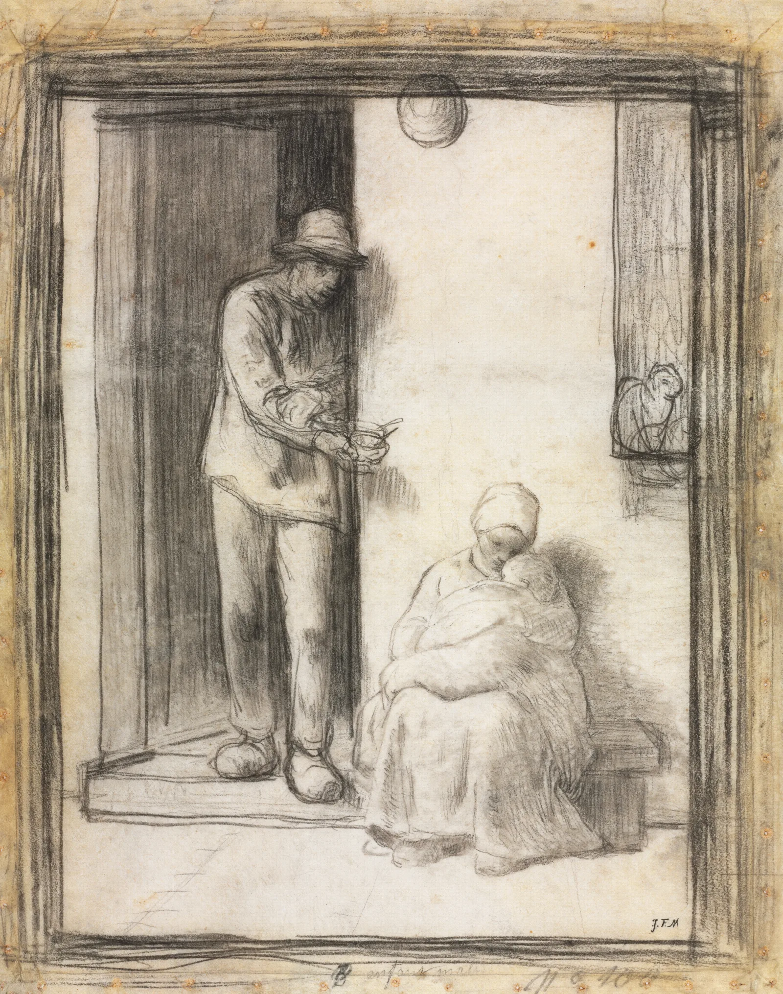 The Sick Child 7 Wall Art by Jean-François Millet - Canvas Print