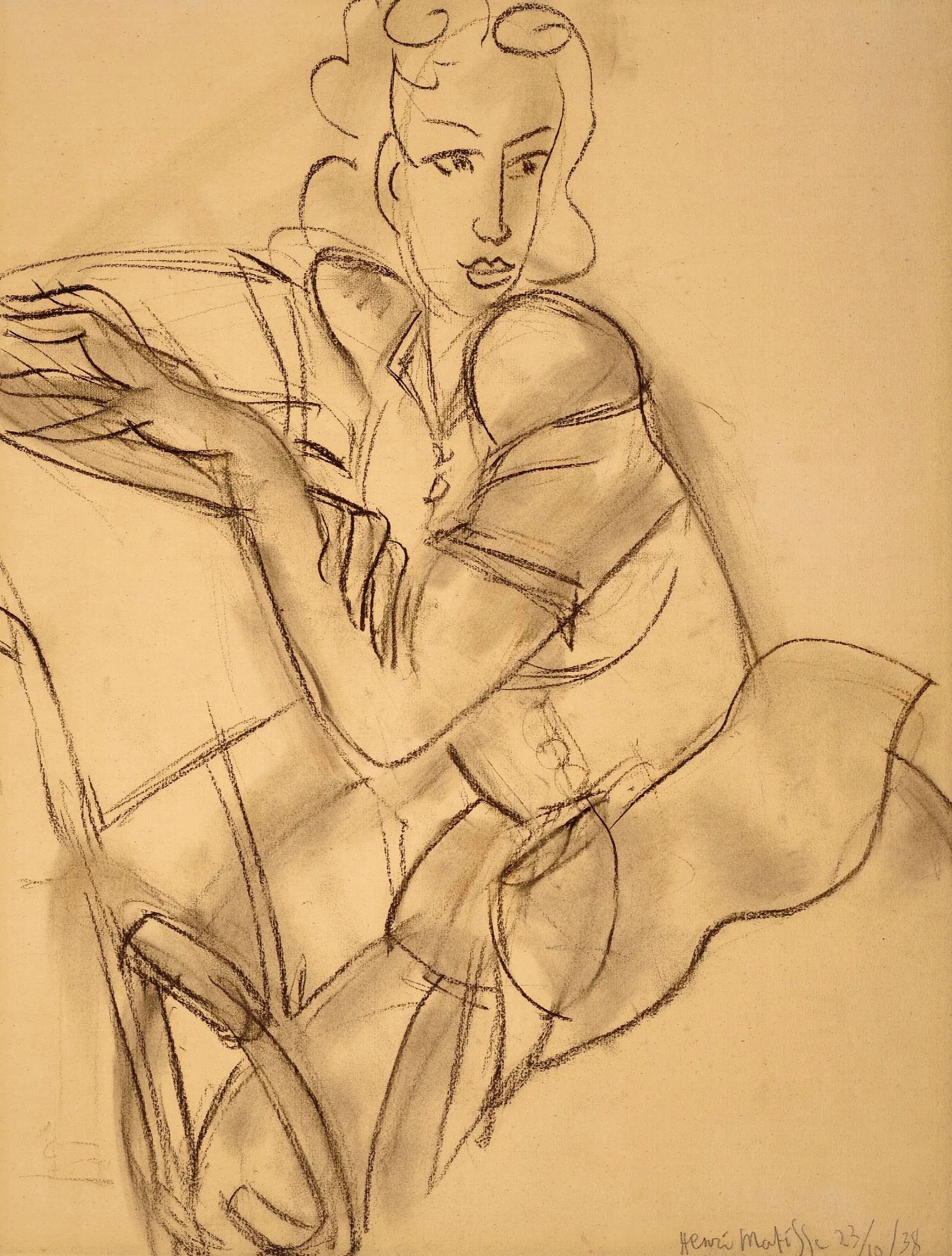 Portrait De La Princesse Galitzine 2 Wall Art by Henri Matisse - Canvas Print