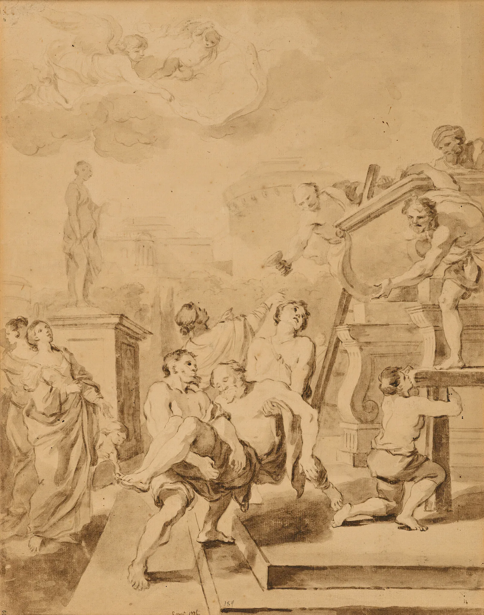 The Burial Place Of Saint Andrew Wall Art by Jean-Honoré Fragonard - Canvas Print
