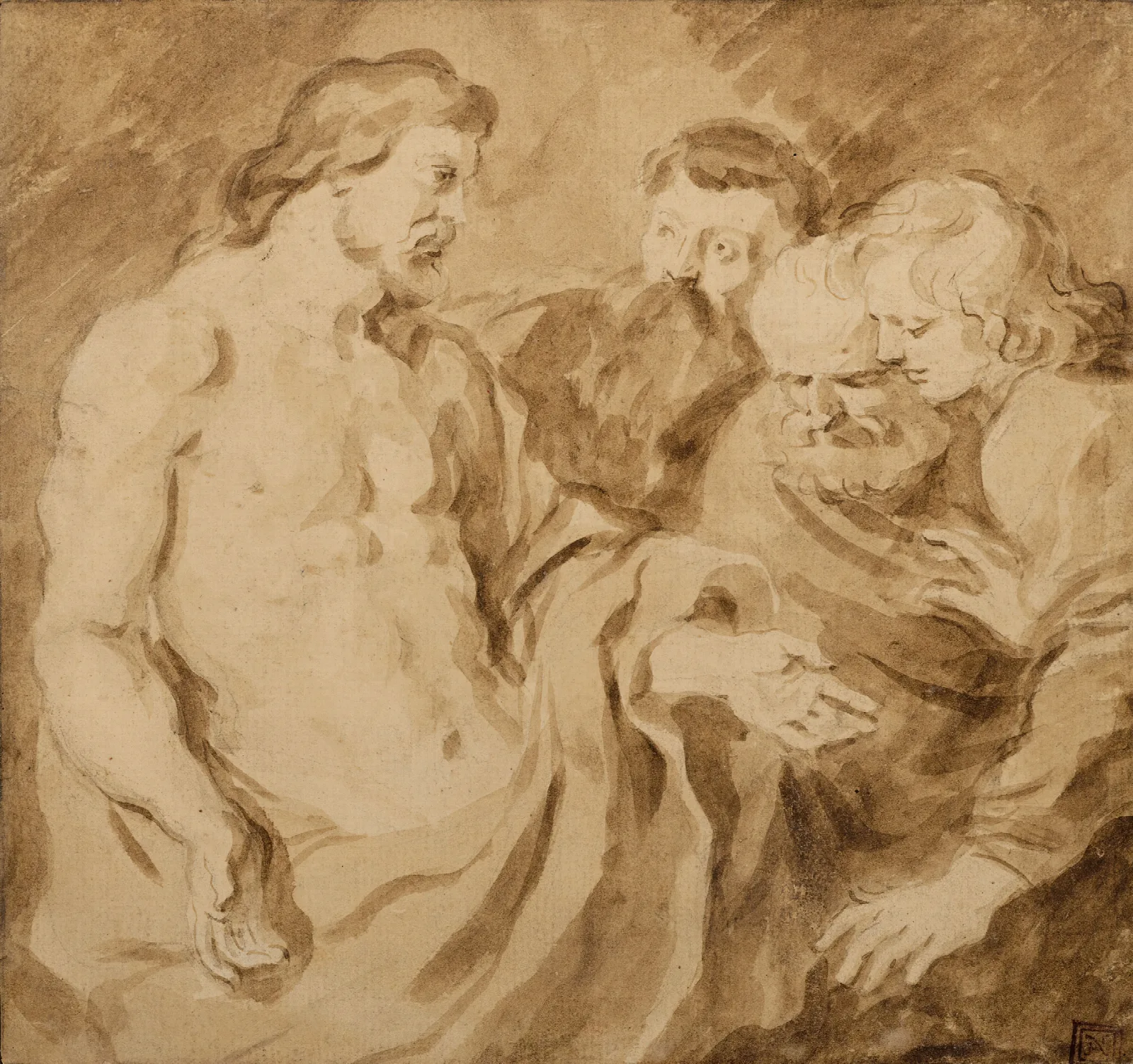 The Incredulity Of Saint Thomas 4 Wall Art by Jean-Honoré Fragonard - Canvas Print