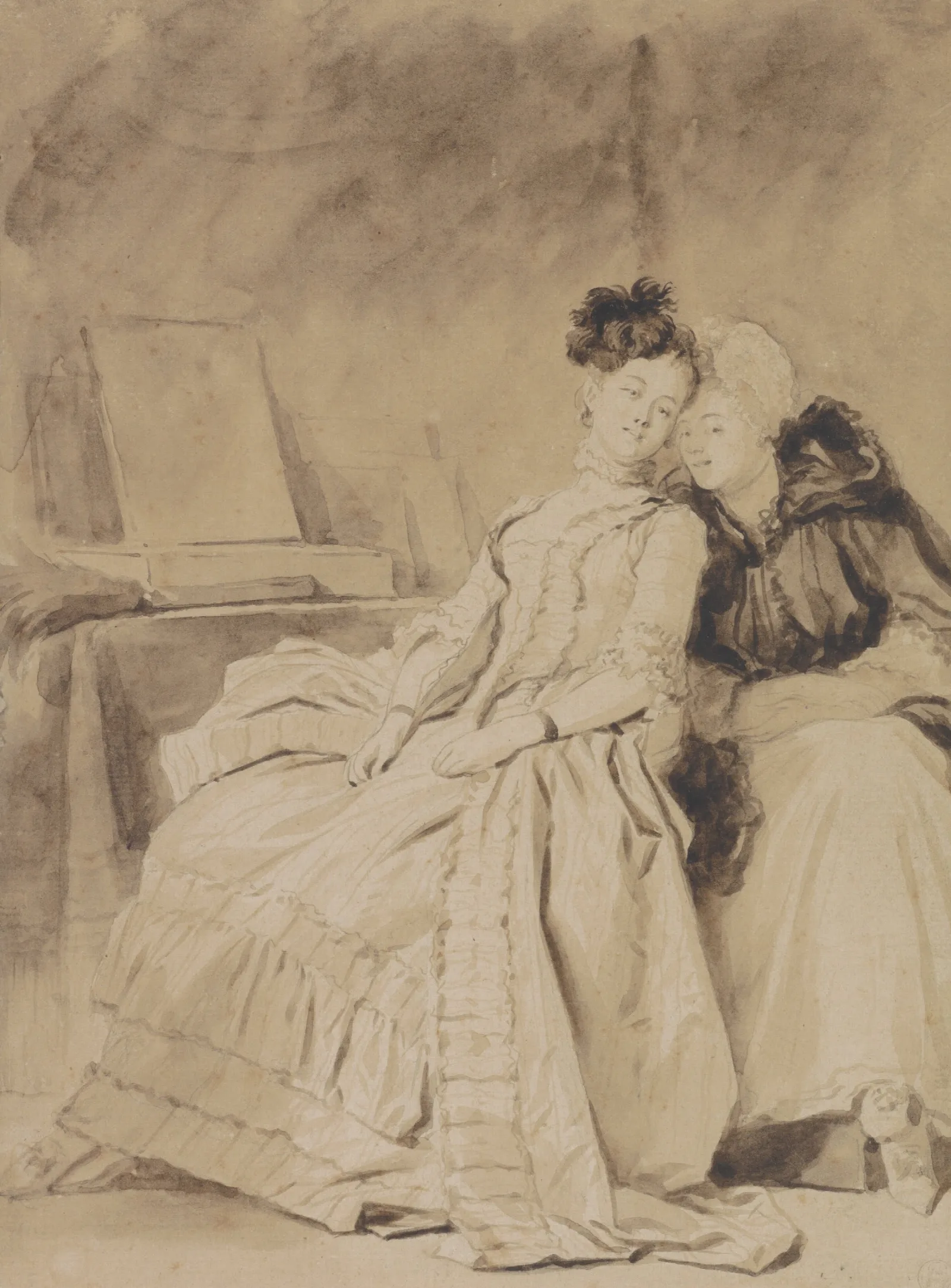 The Intimate Conversation Wall Art by Jean-Honoré Fragonard - Canvas Print