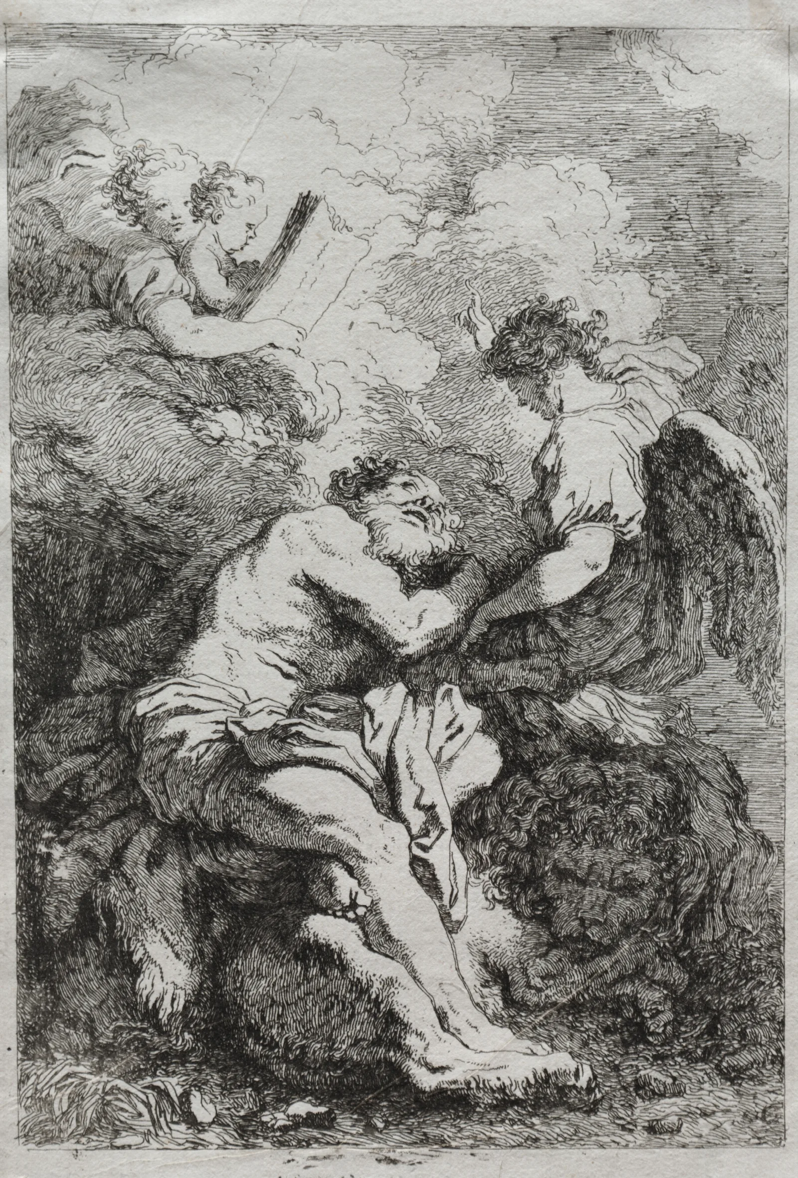 Saint Jerome 43 Wall Art by Jean-Honoré Fragonard - Canvas Print
