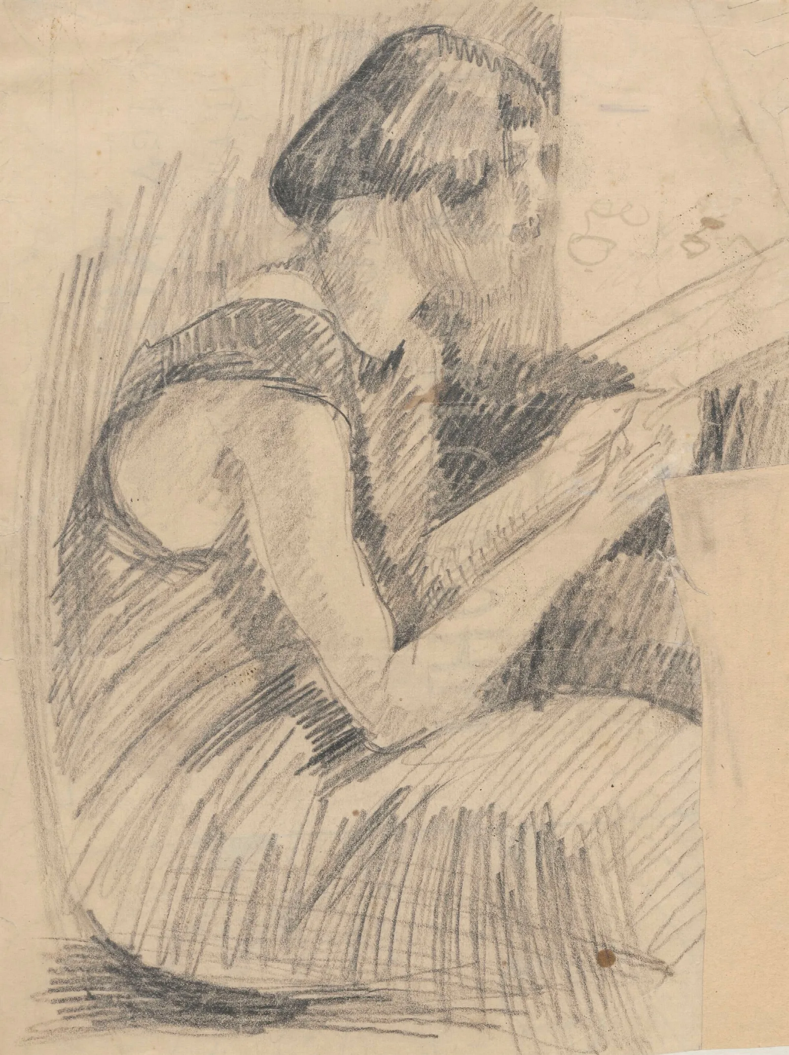 Portrait Of The Artists Sister Waleria At A Window Wall Art by Zygmunt Waliszewski - Canvas Print