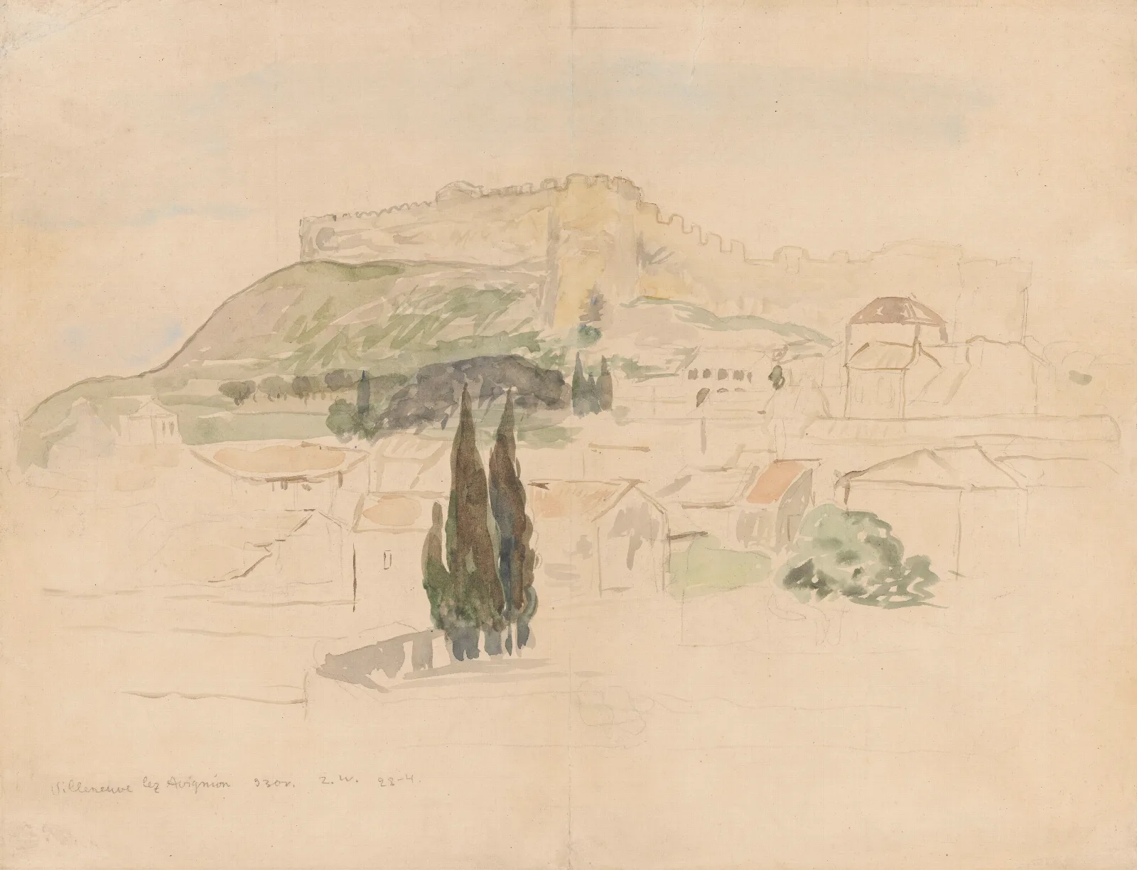 Landscape From Villeneuve Les Avignon Wall Art by Zygmunt Waliszewski - Canvas Print