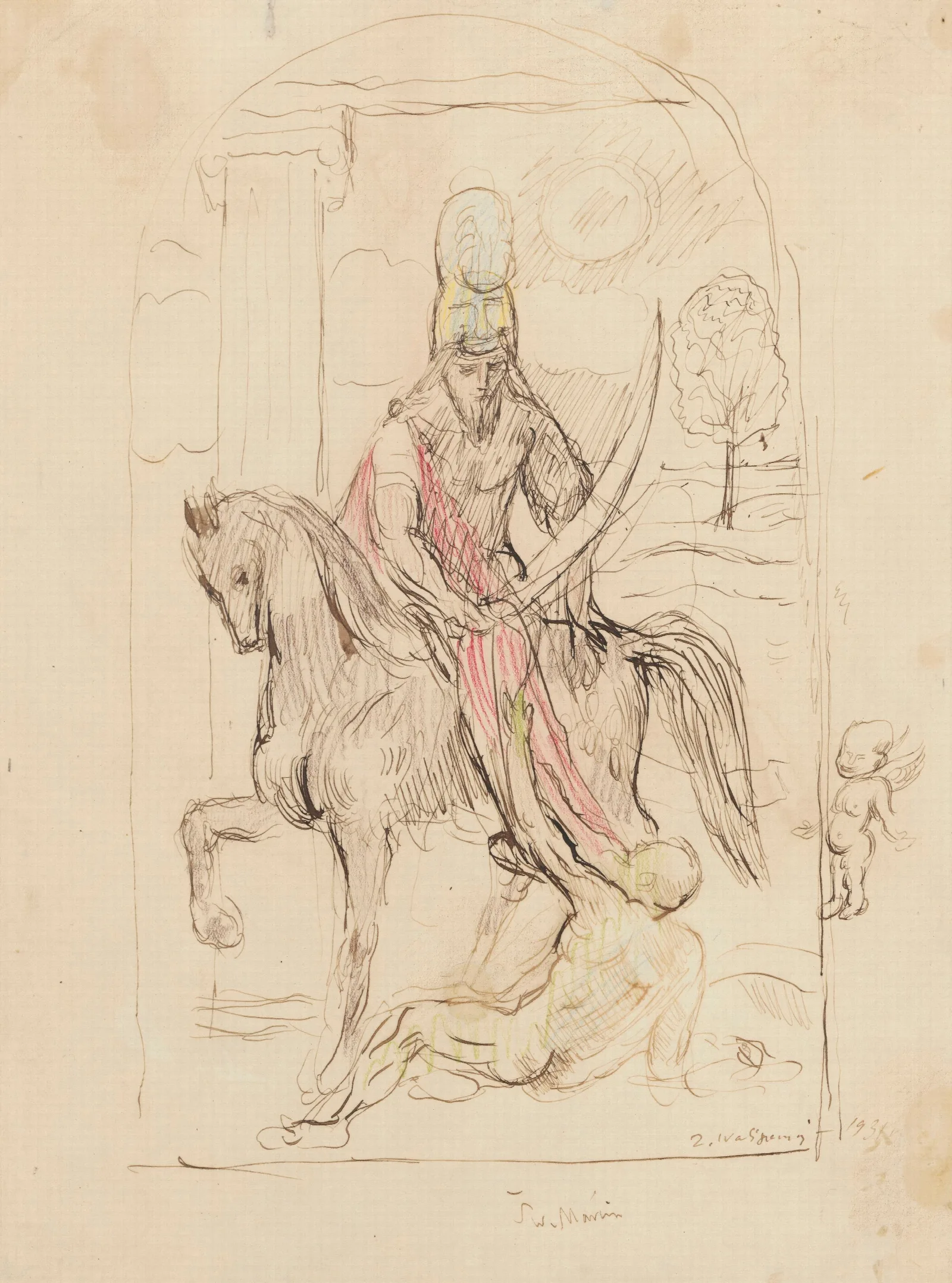 Saint Martin Wall Art by Zygmunt Waliszewski - Canvas Print