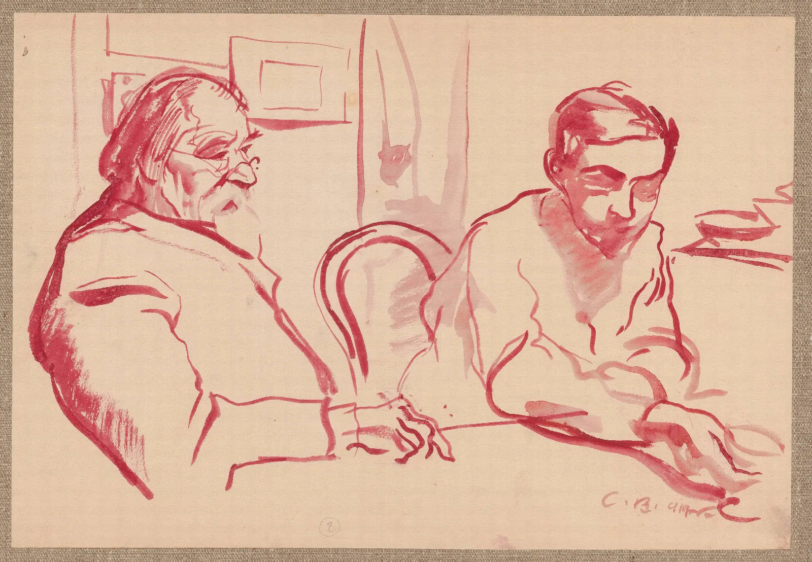 Teacher P K Veresov And Lev N Sklifosovsky Wall Art by Zygmunt Waliszewski - Canvas Print