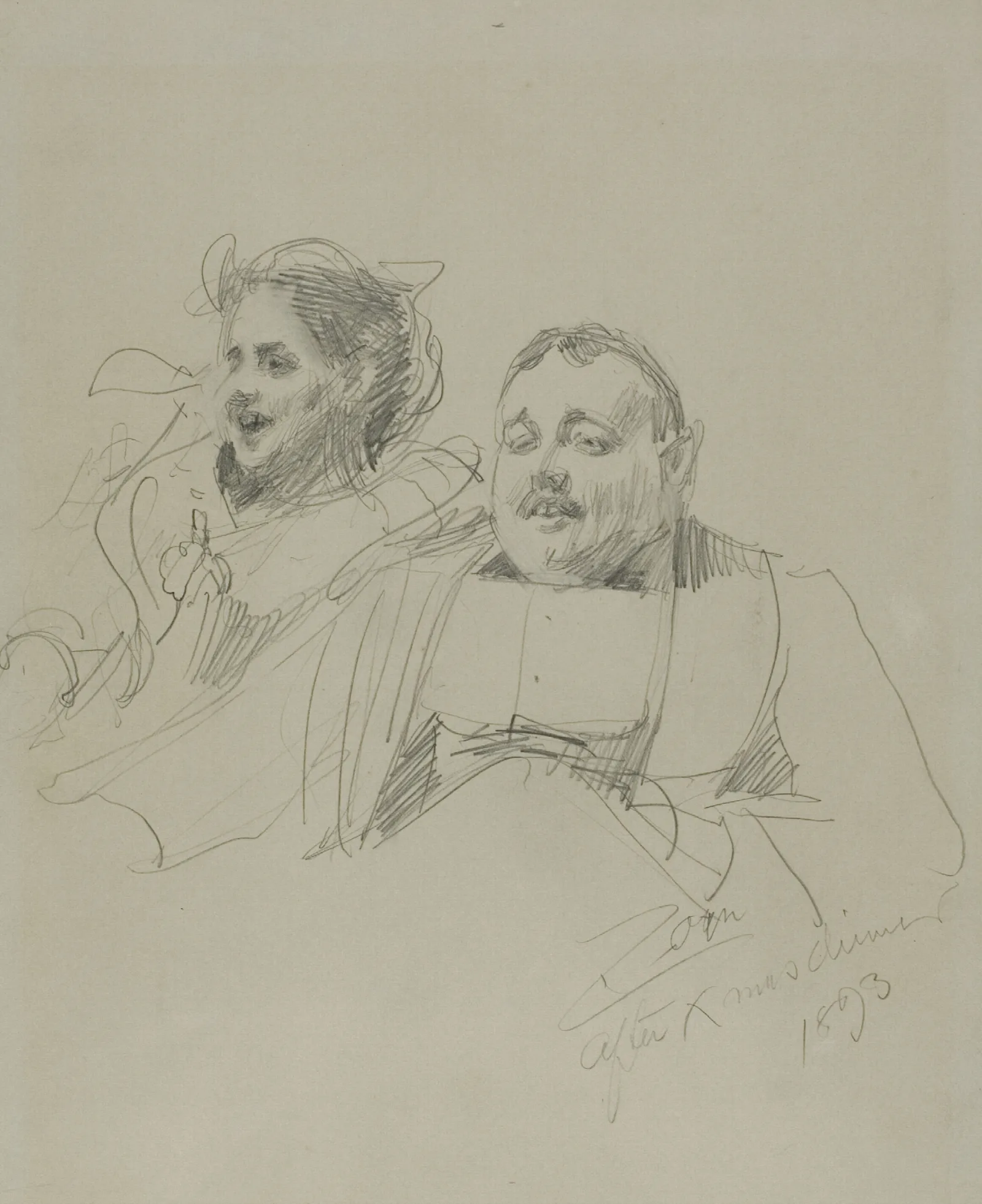 Mr And Mrs Raymond Johnson Wall Art by Anders Zorn - Canvas Print
