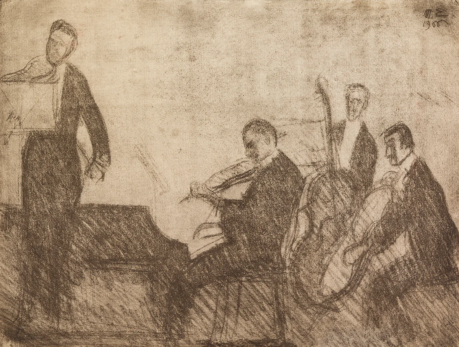 Music 3 Wall Art by Magnus Enckell - Canvas Print