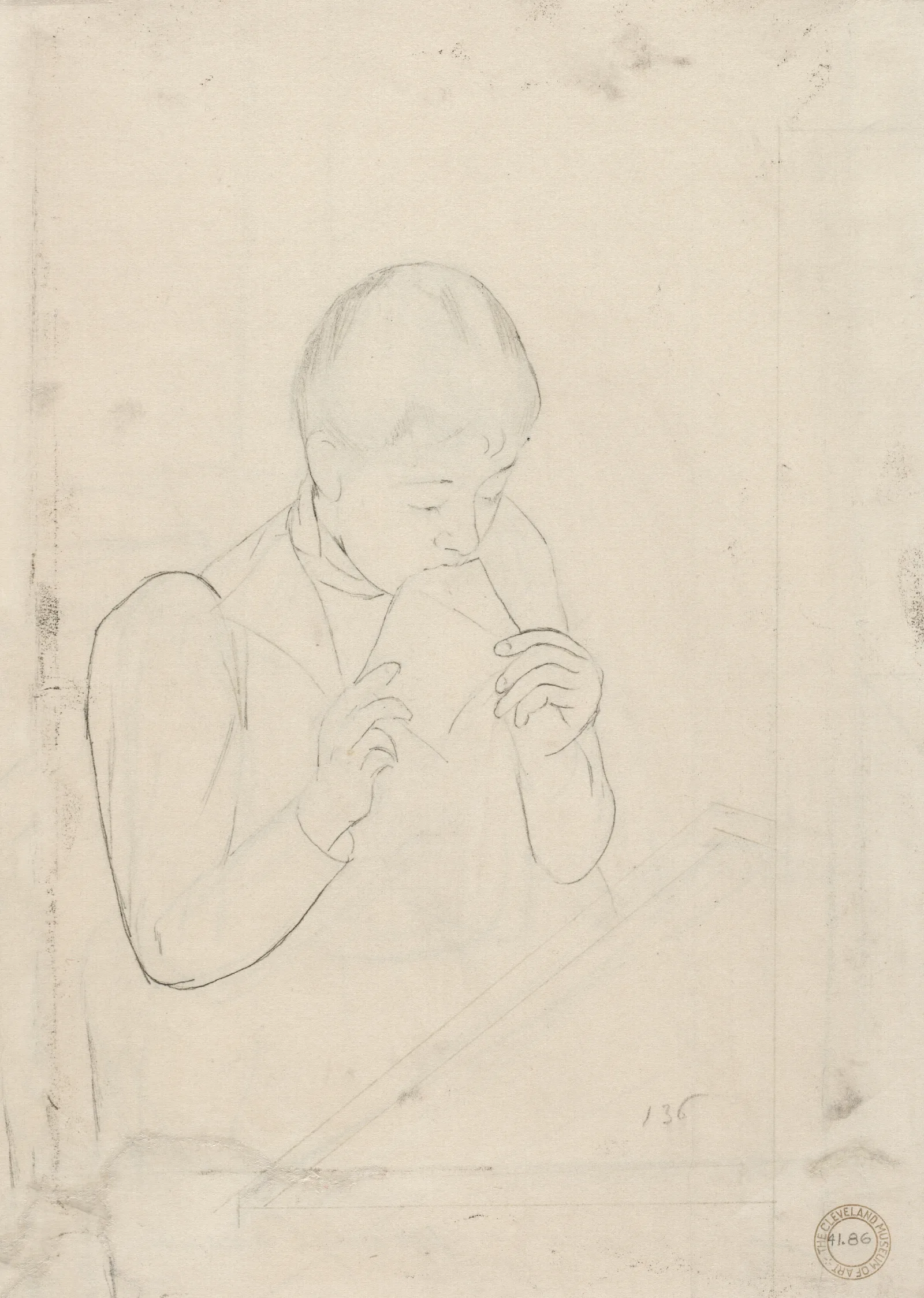 The Letter Verso Wall Art by Mary Cassatt - Canvas Print