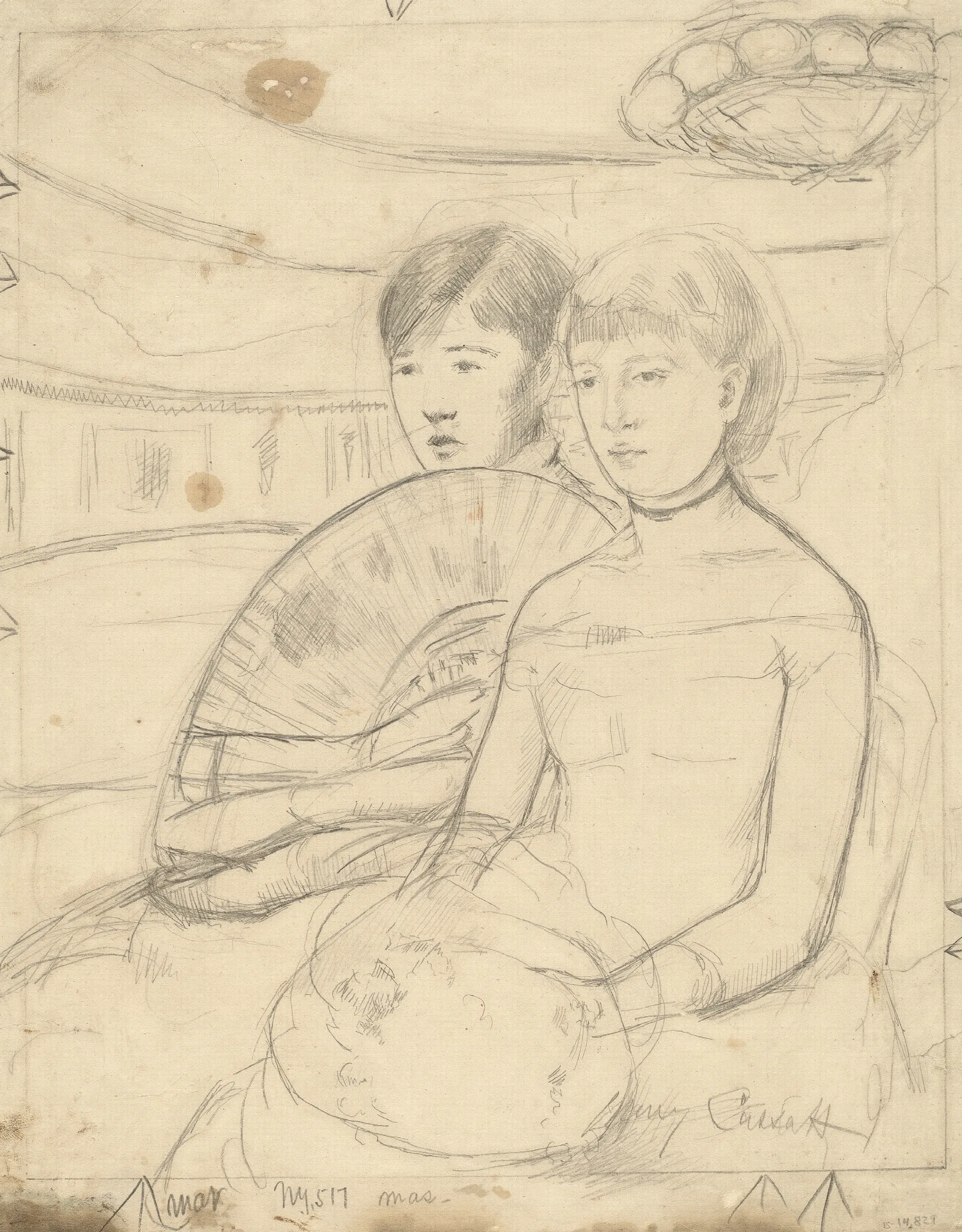 The Loge Recto Wall Art by Mary Cassatt - Canvas Print