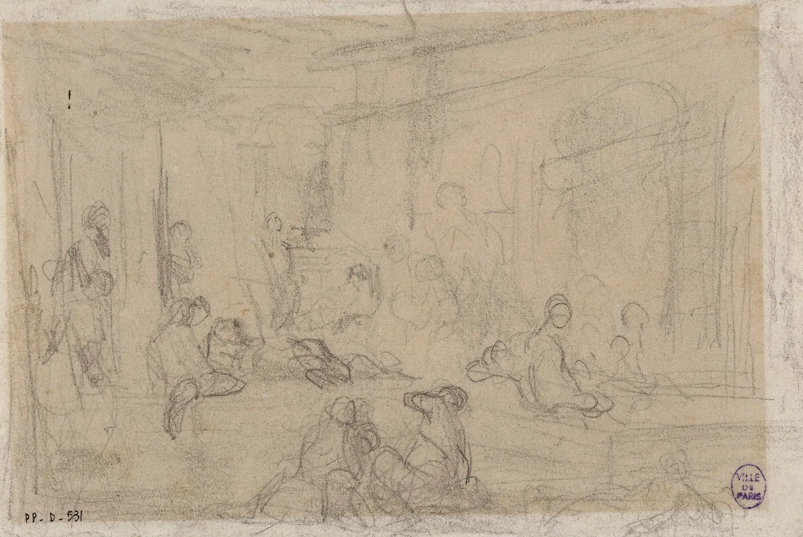 Croquis Pour Un Tableau Wall Art by Narcisse-Virgile Diaz de La Peña - Canvas Print