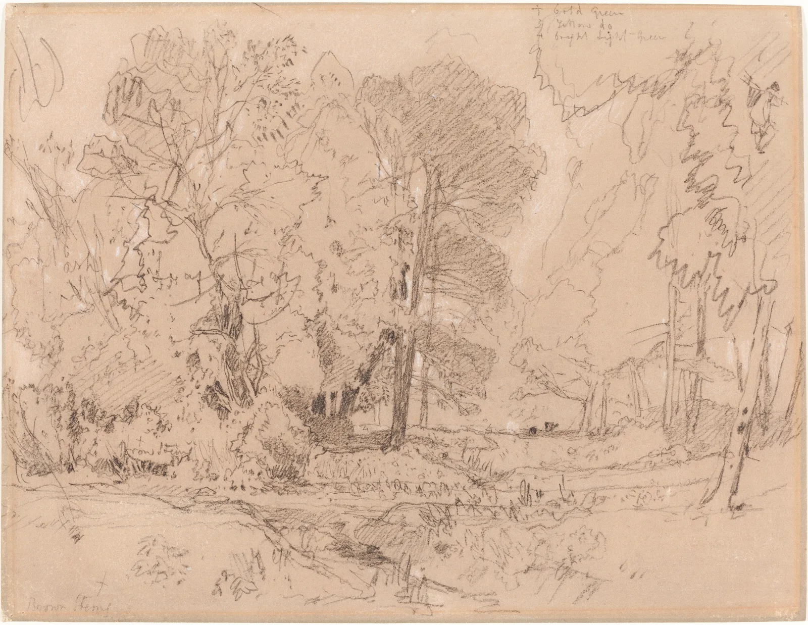 Wooded Landscape 2 Wall Art by John Sell Cotman - Canvas Print