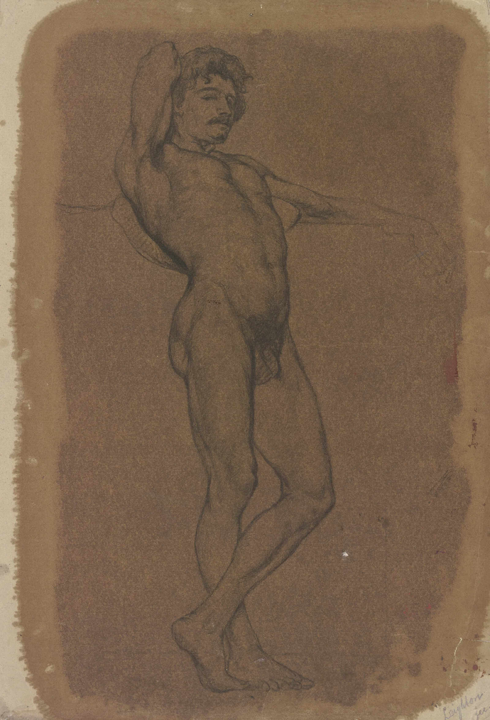 Male Nude 24 Wall Art by Frederic Leighton - Canvas Print