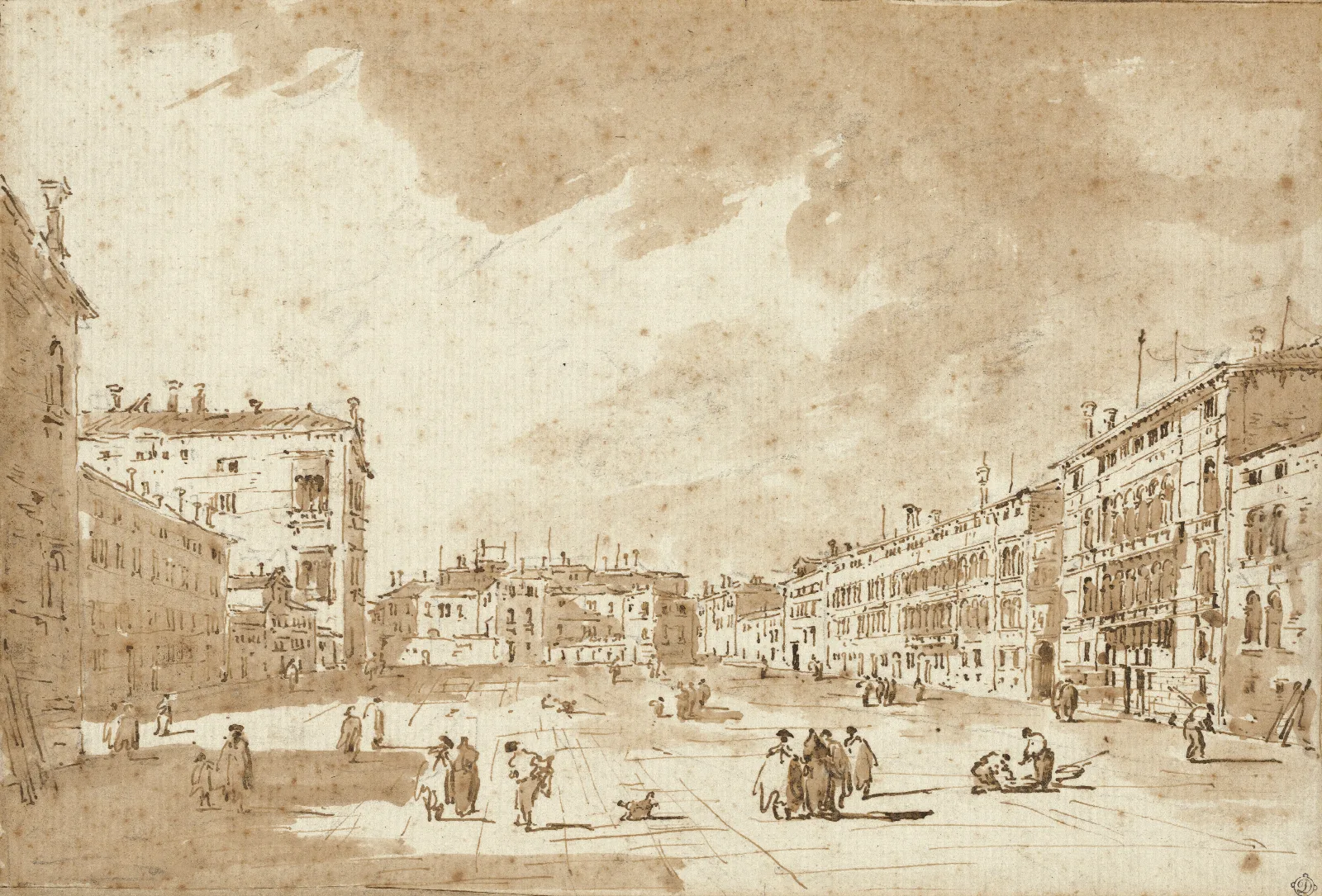 View Of Campo S Polo Wall Art by Francesco Guardi - Canvas Print