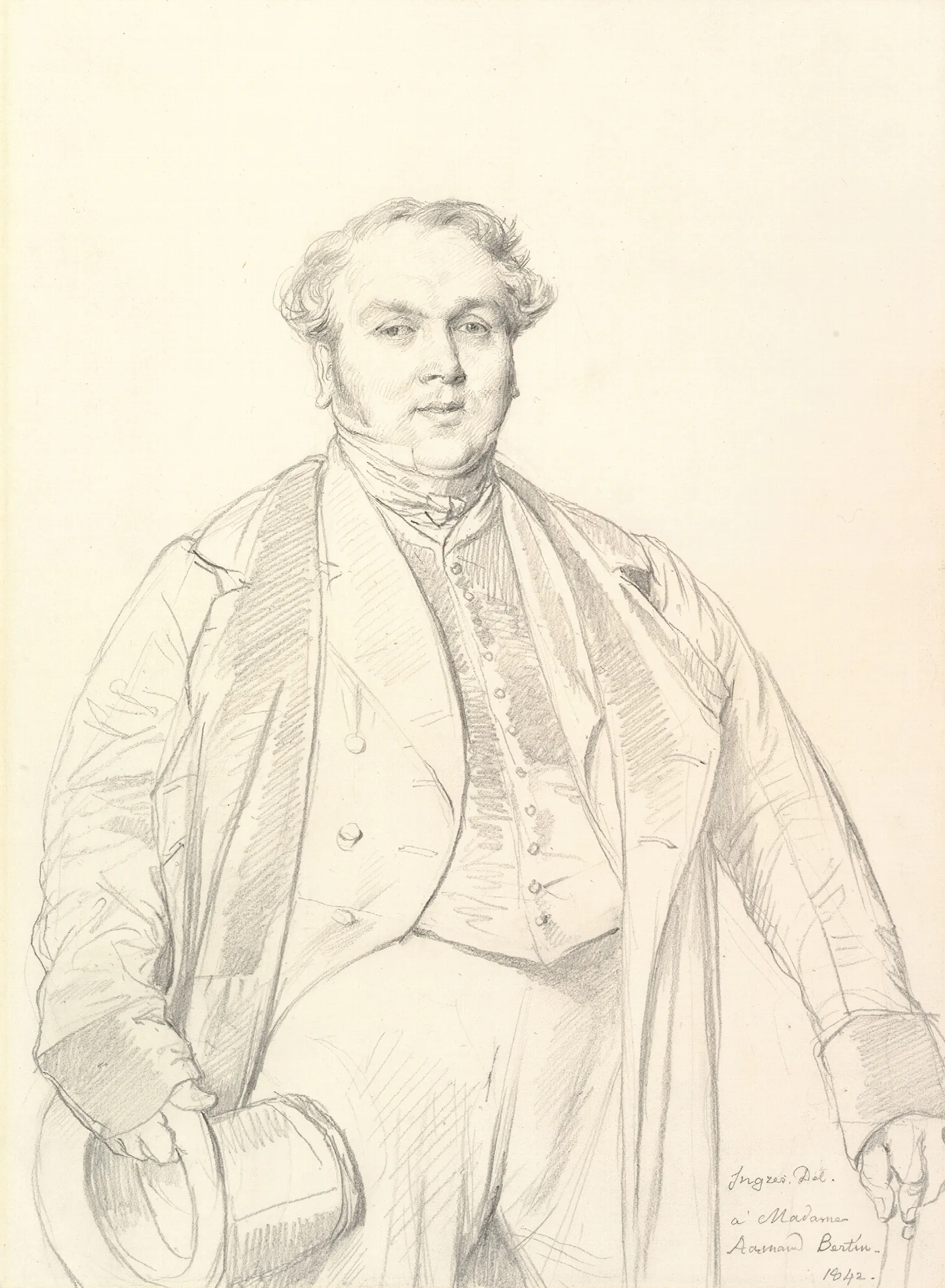 Armand Bertin Wall Art by Jean Auguste Dominique Ingres - Canvas Print