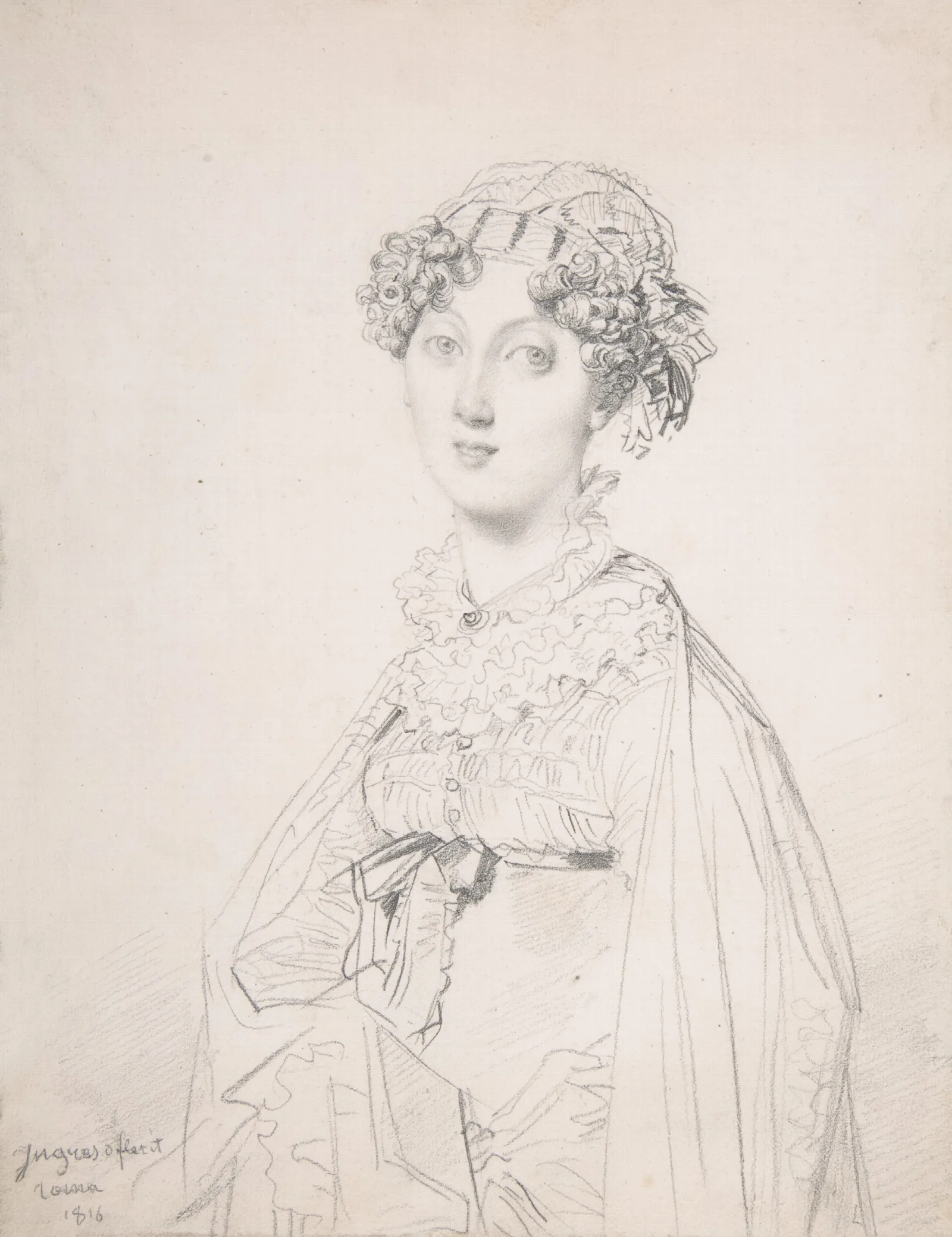 Lady Mary Cavendish Bentinck Wall Art by Jean Auguste Dominique Ingres - Canvas Print