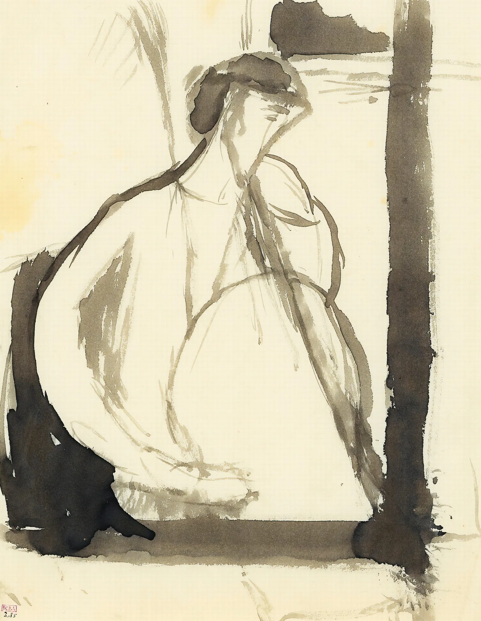 Le Joueur De Violoncelle Wall Art by Amedeo Modigliani - Canvas Print