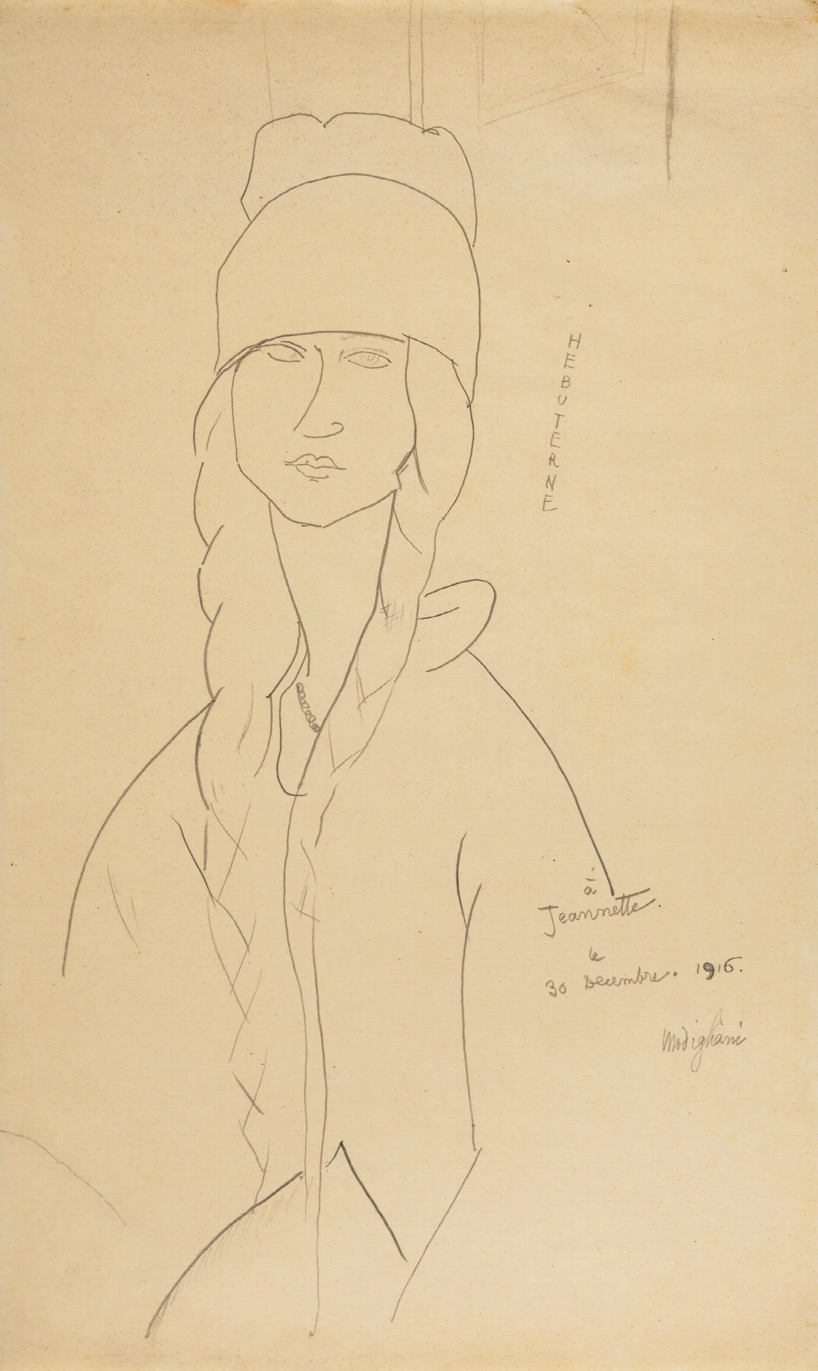 Jeanne Hebuterne 2 Wall Art by Amedeo Modigliani - Canvas Print