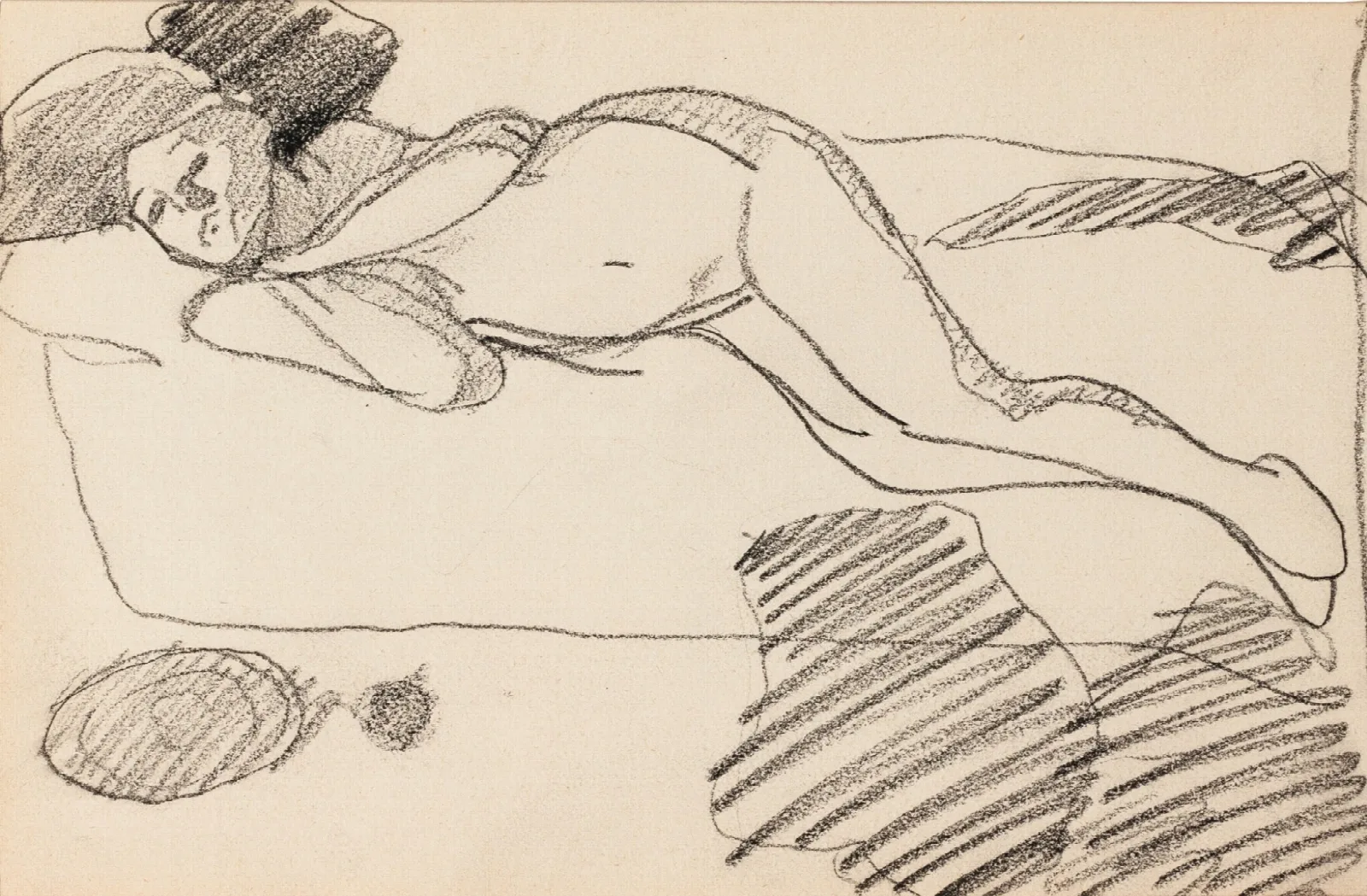 Femme Nue 6 Wall Art by Amedeo Modigliani - Canvas Print