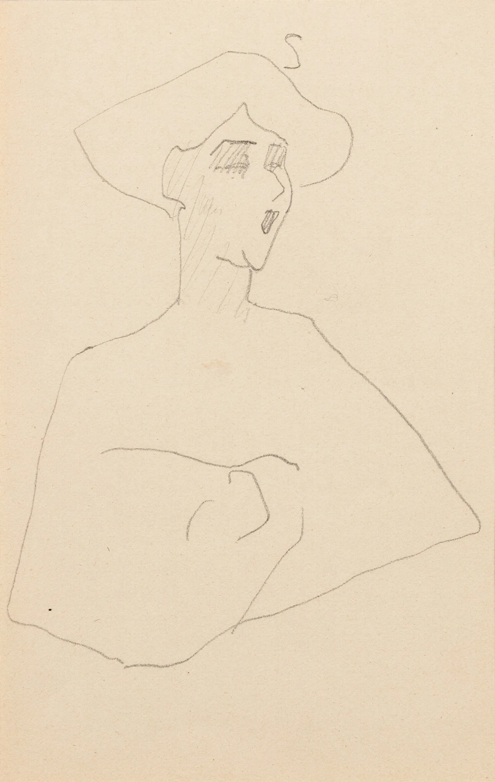 Tete Et Buste De Femme Wall Art by Amedeo Modigliani - Canvas Print