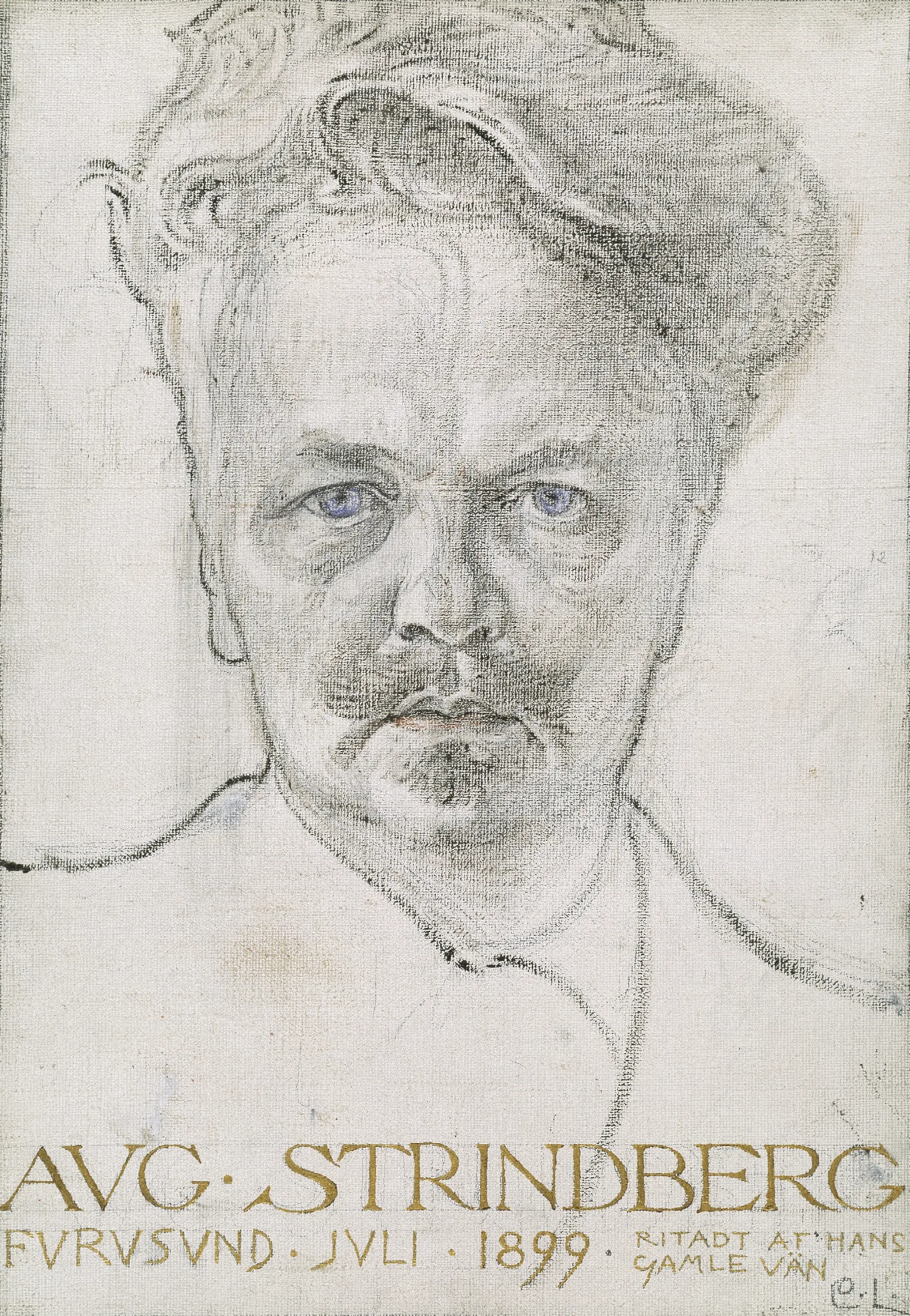 He Author August Strindberg Wall Art by Carl Larsson - Canvas Print