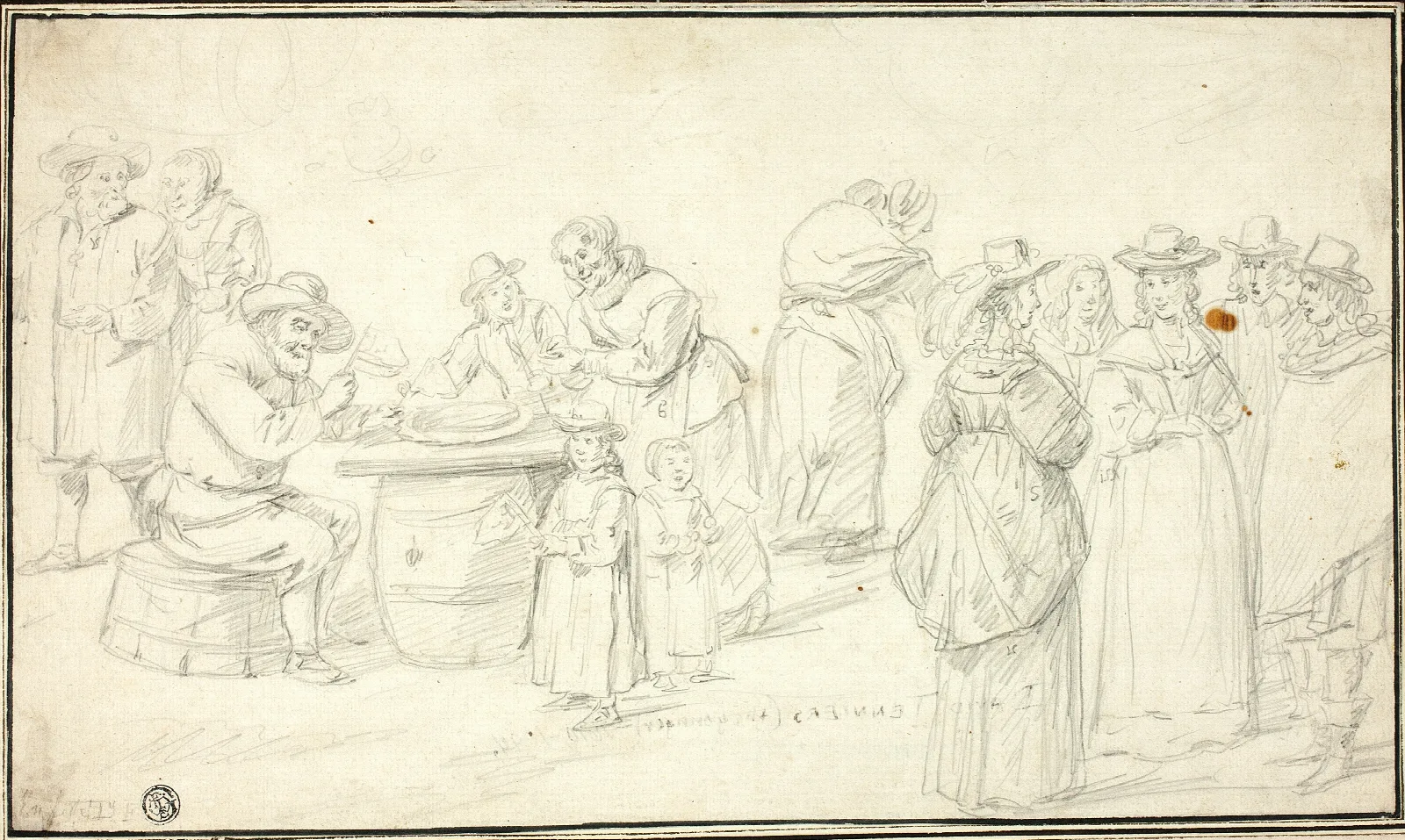 Study For Country Festival Near Antwerp Wall Art by David Teniers The Younger - Canvas Print
