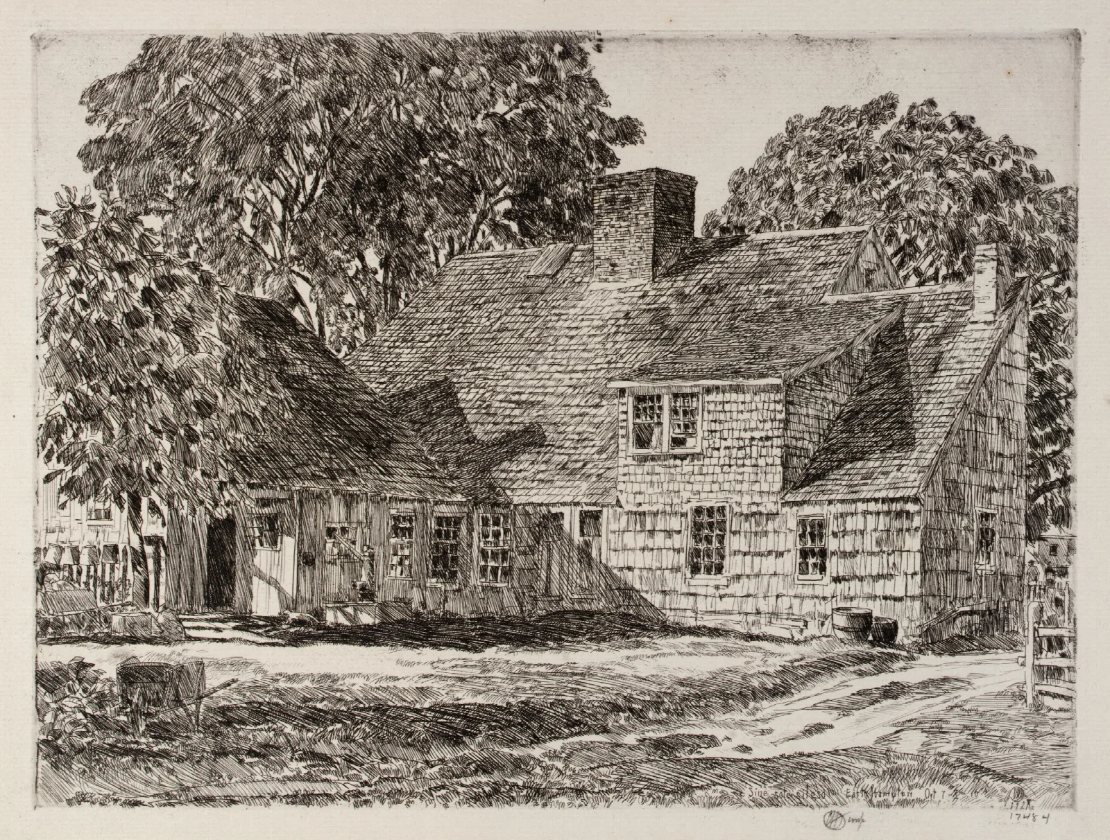 Old Dominy House Wall Art by Childe Hassam - Canvas Print