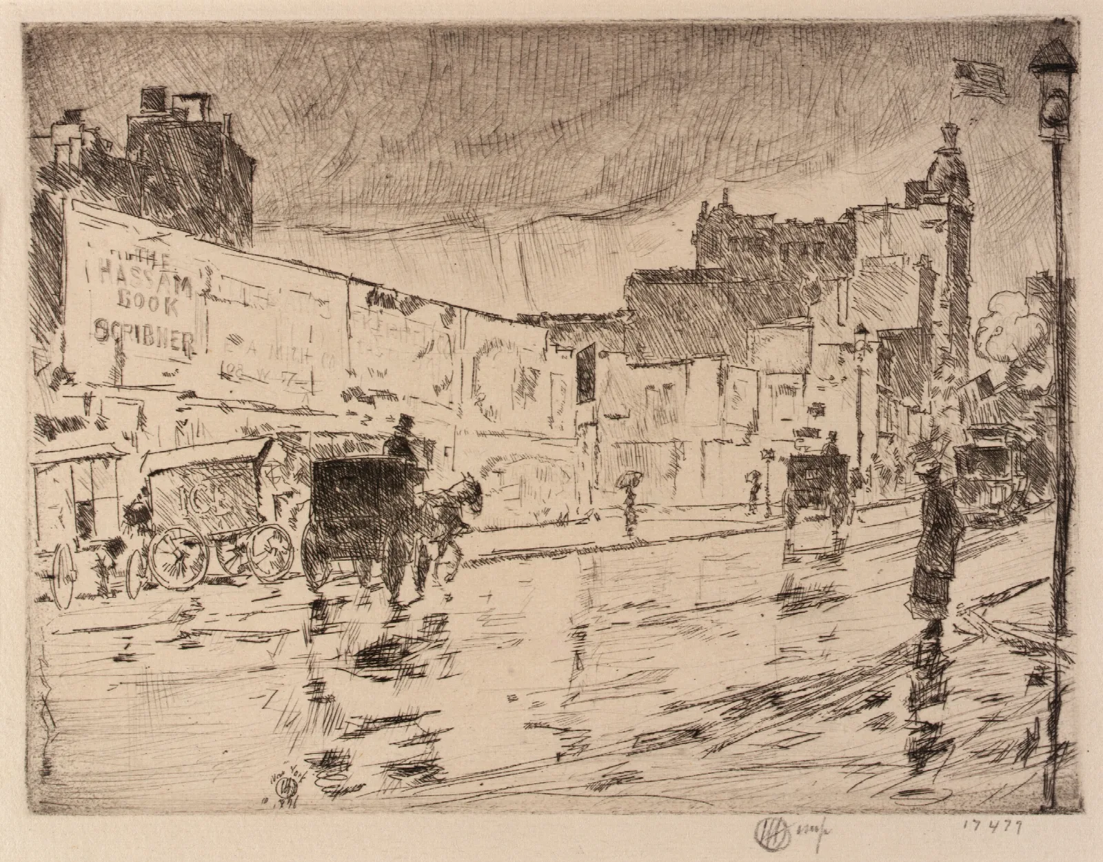 The Billboards New York Wall Art by Childe Hassam - Canvas Print