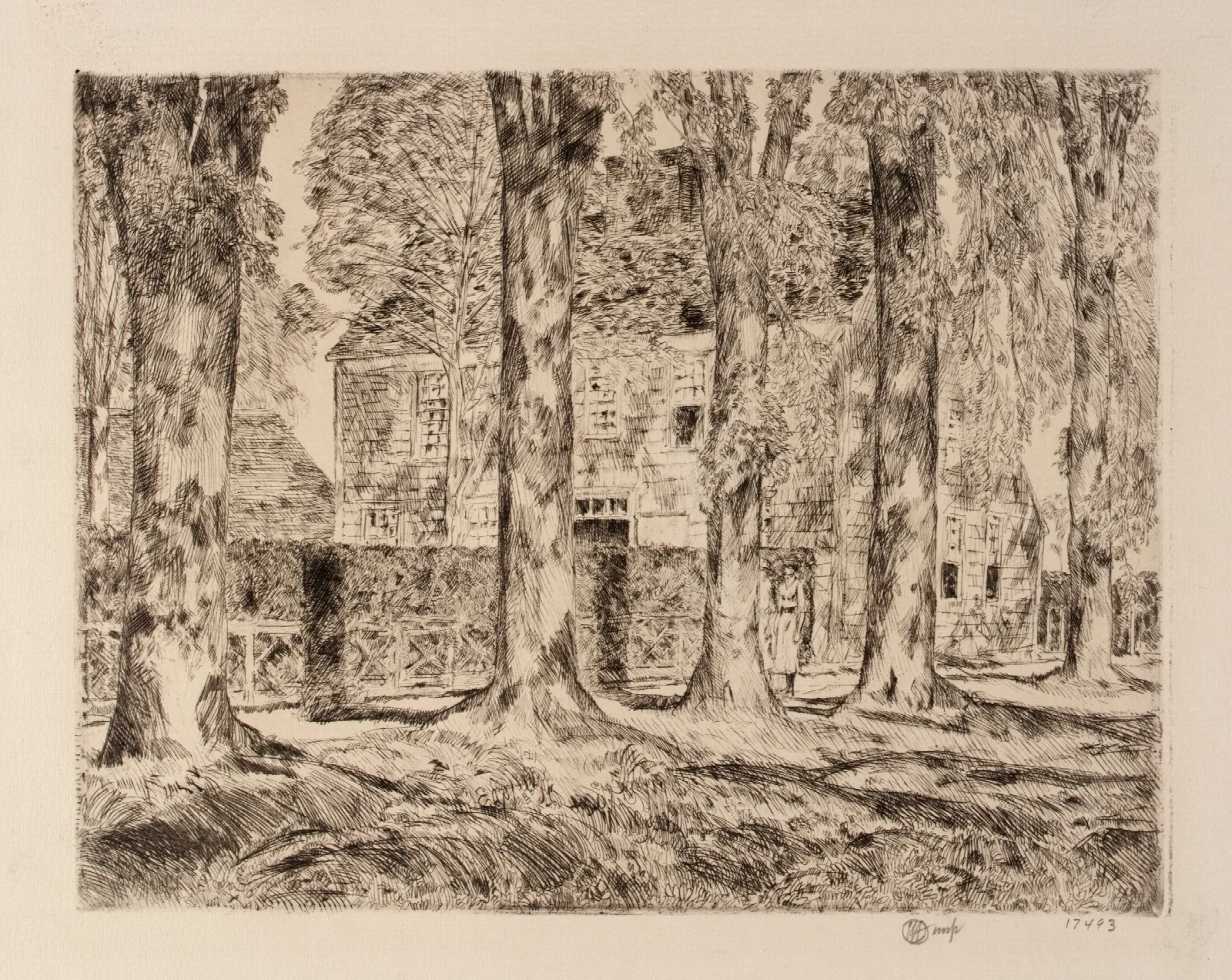 The Village Elms Easthampton Wall Art by Childe Hassam - Canvas Print