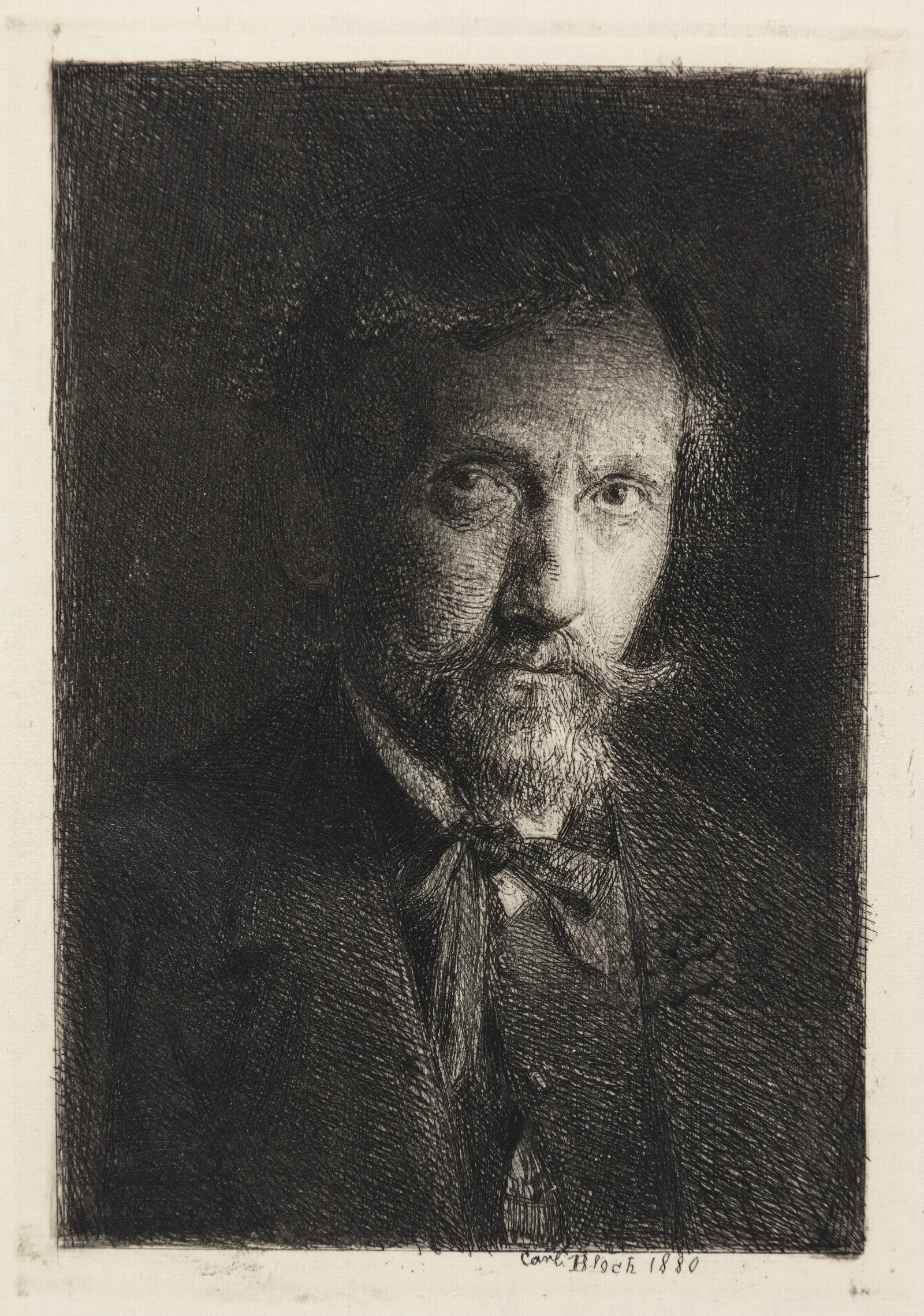 Self Portrait 683 Wall Art by Carl Bloch - Canvas Print