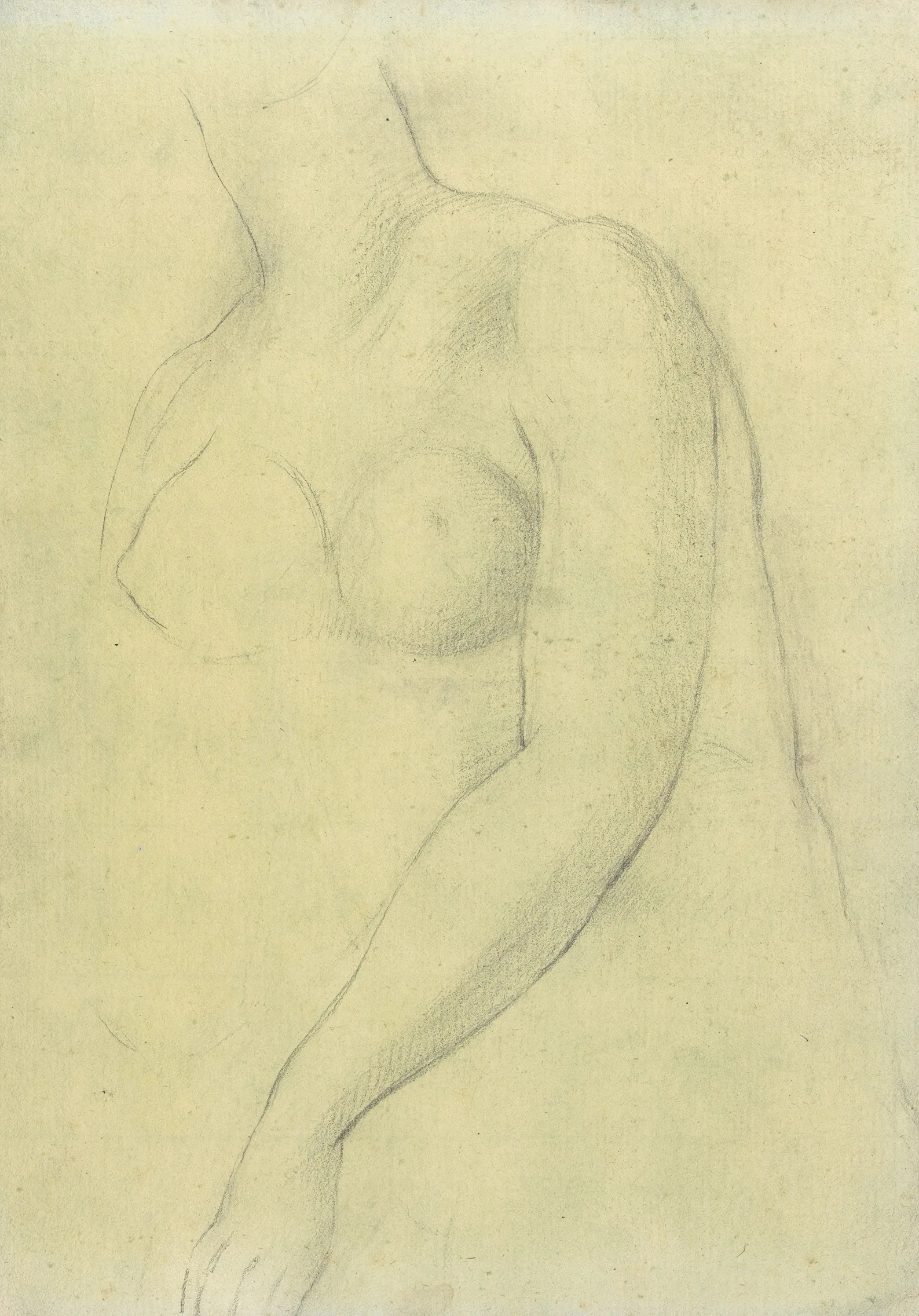 Sketch Of A Female Nude Resembling The Medici Venus 2 Wall Art by Joseph Wright of Derby - Canvas Print